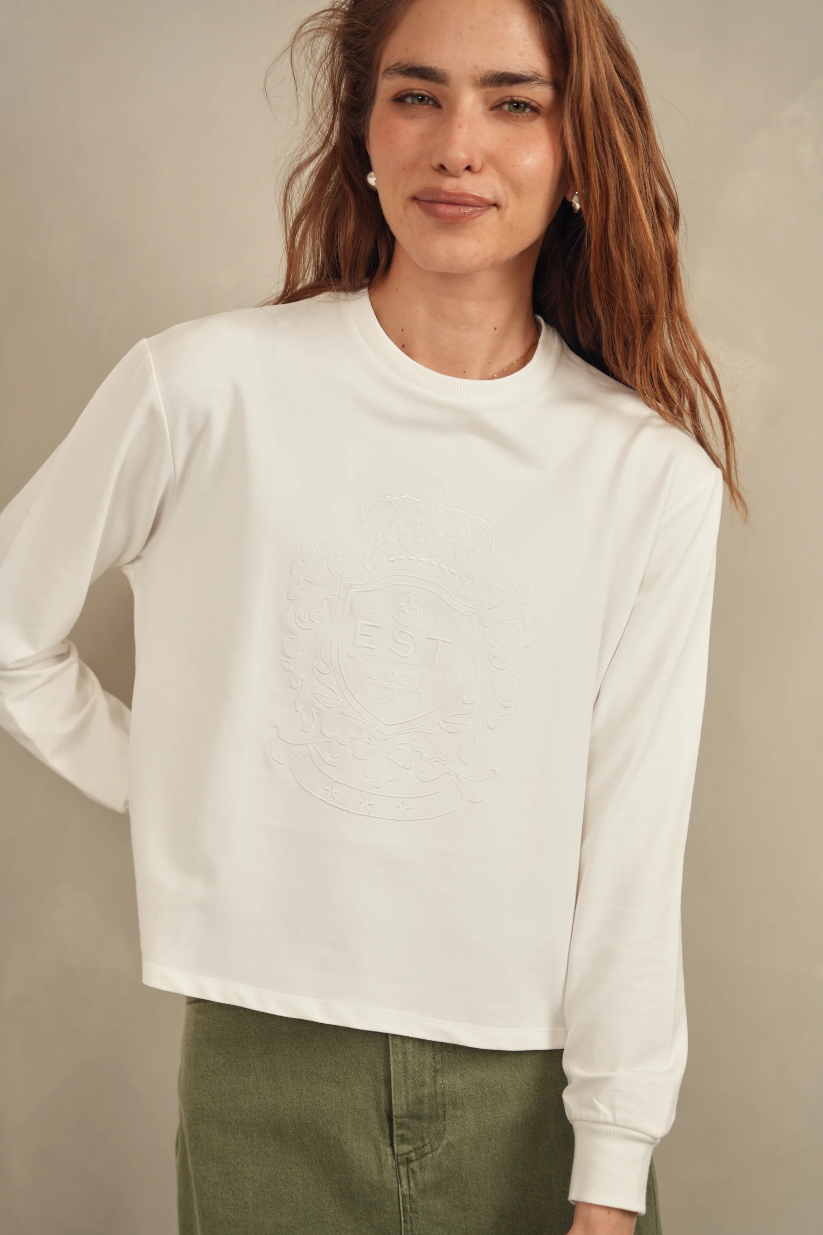 Embroidered Loose Fit Sweatshirt - Image 4