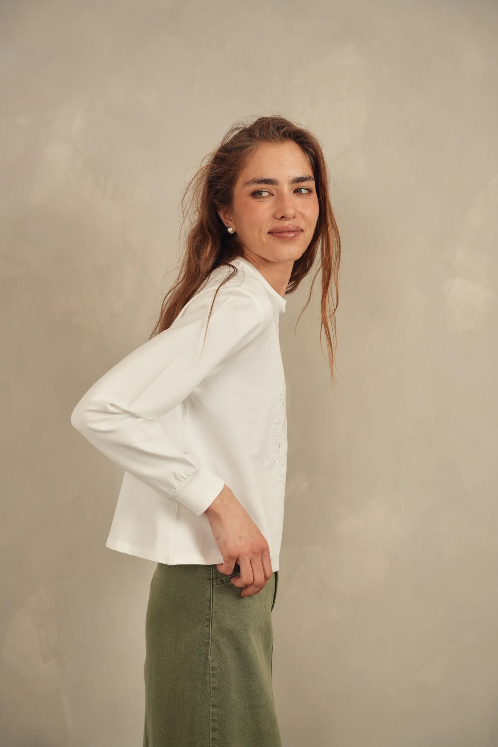 Embroidered Loose Fit Sweatshirt - Image 7