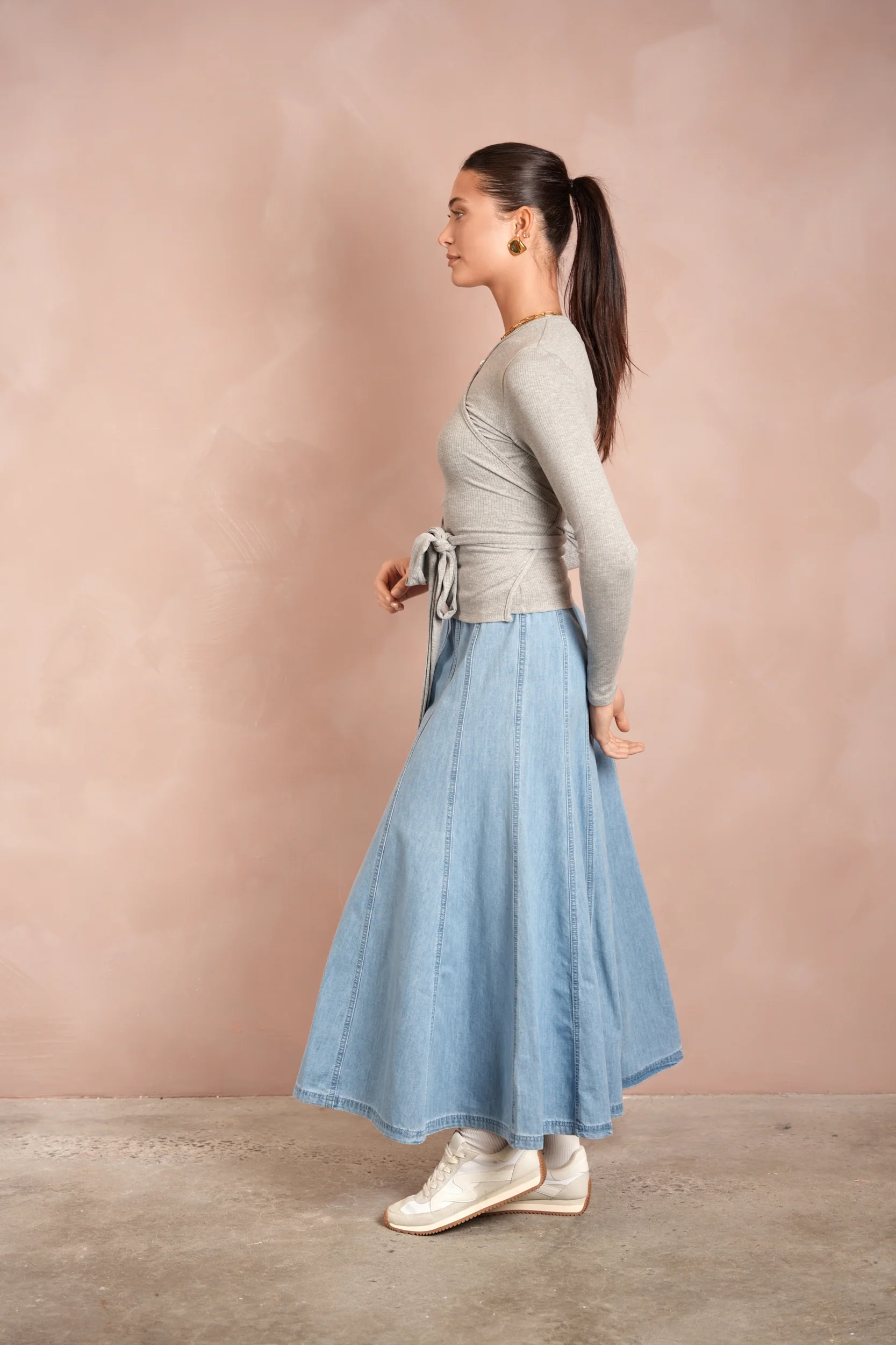 Soft Rib Wrap Tee - Image 3