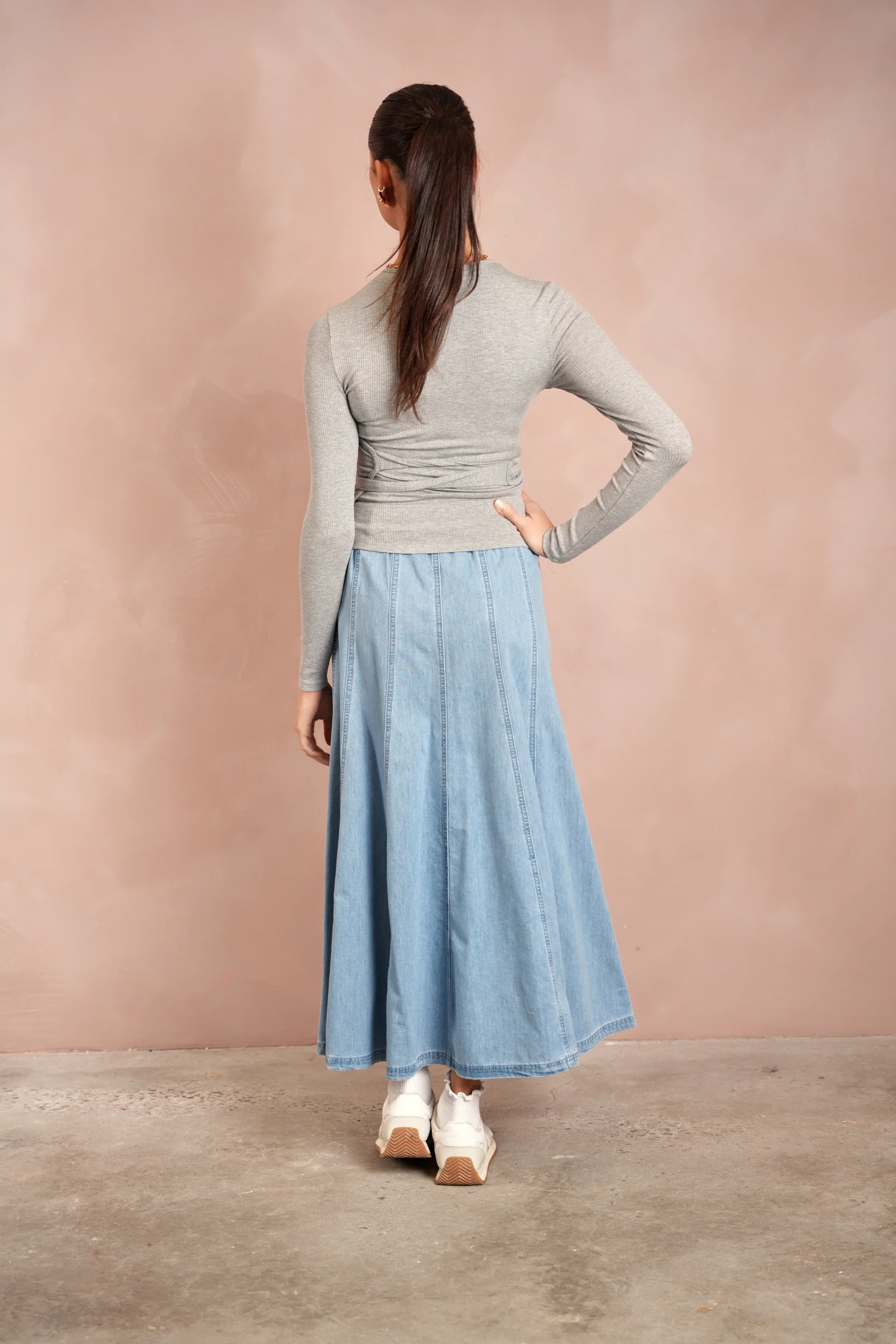 Soft Rib Wrap Tee - Image 4