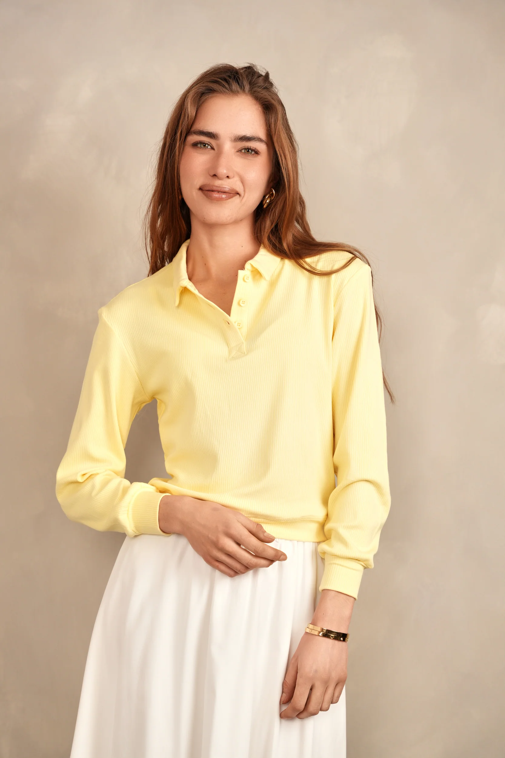 Soft Rib Polo Tee - Image 7