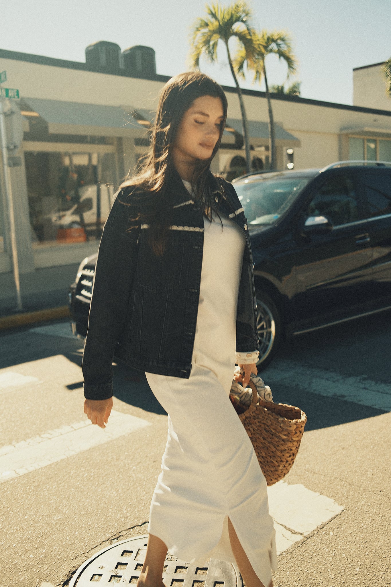 Oversized Denim Jacket w/ Lace - Image 32