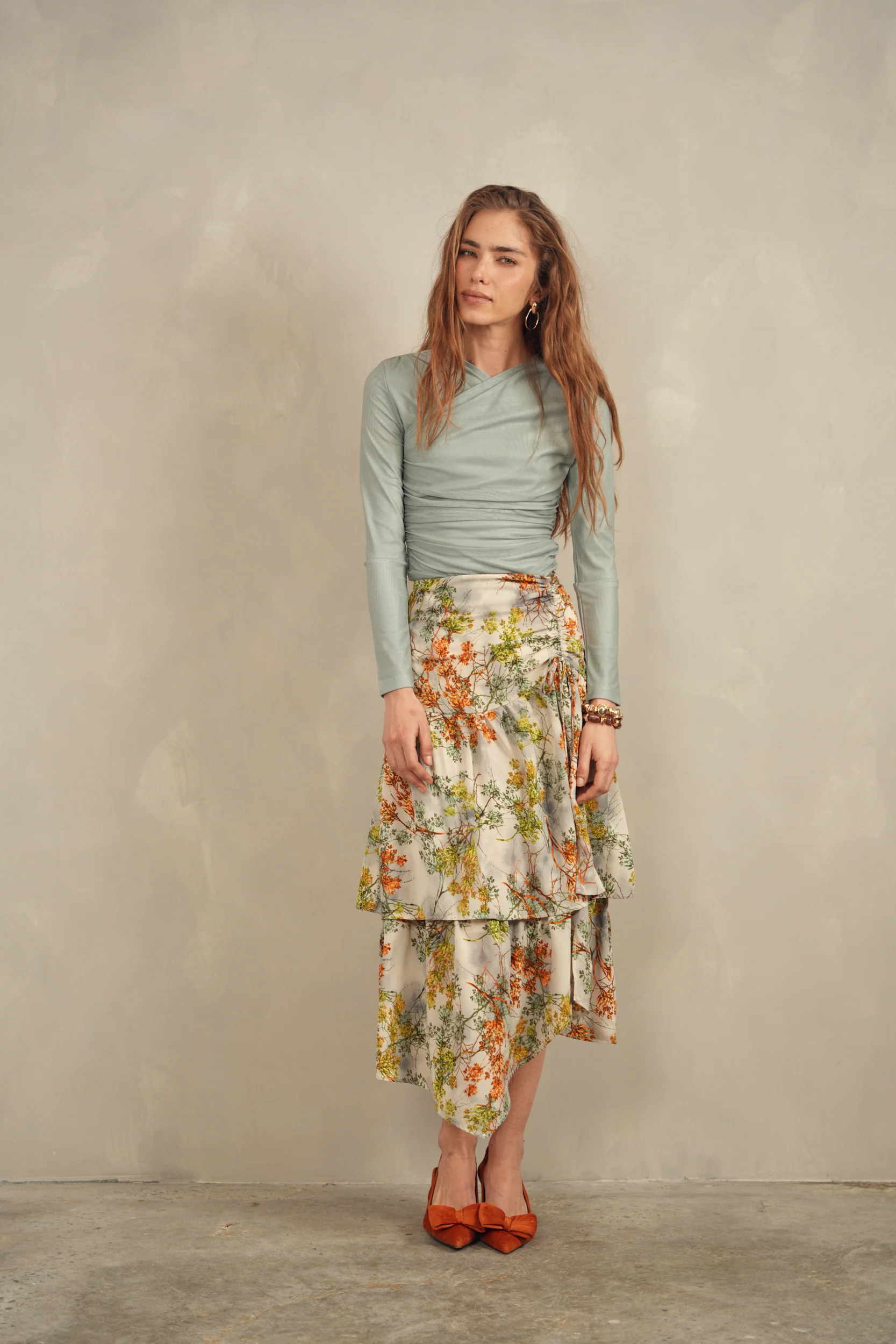 Mesh Ruched Top - Image 3