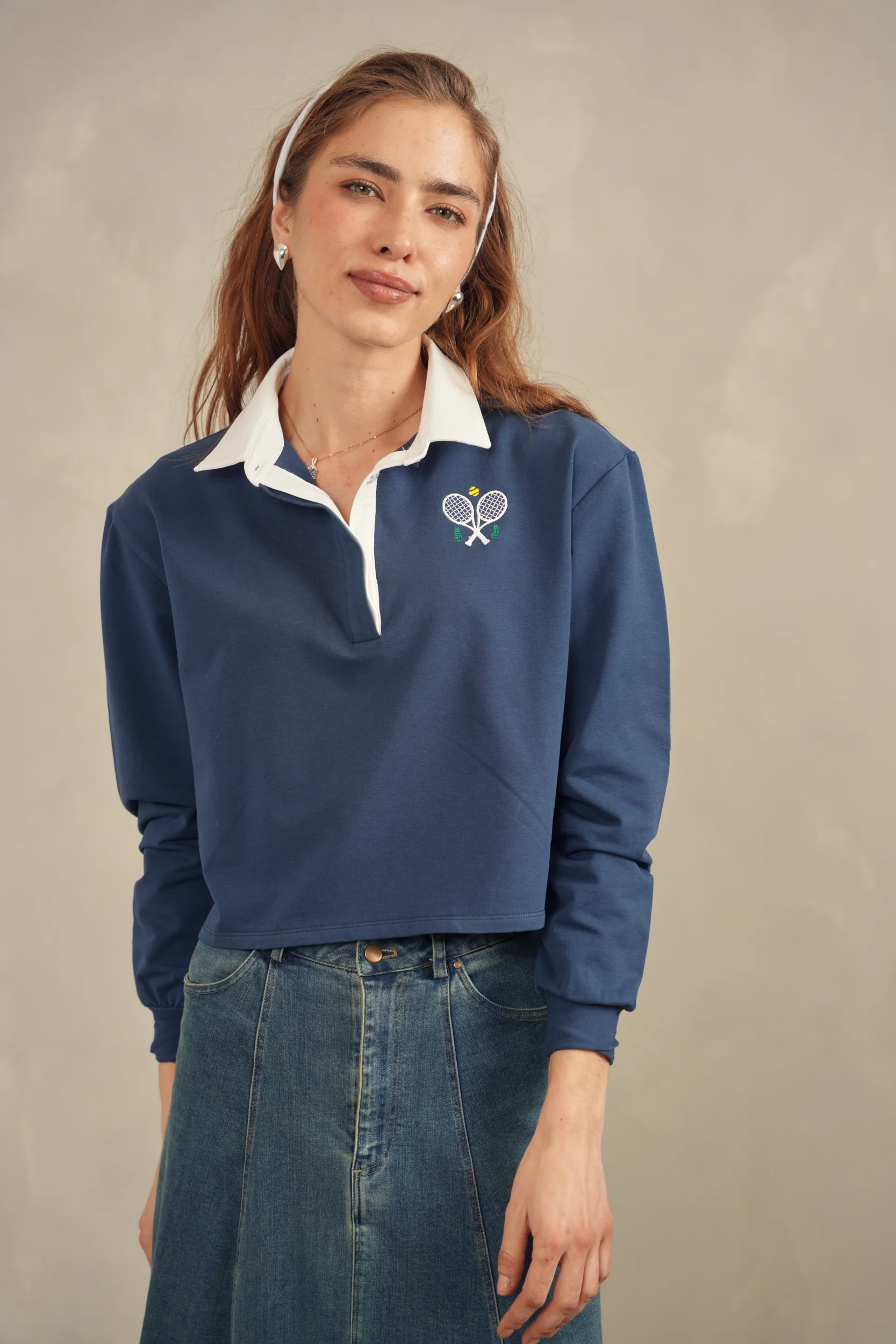 Loose Fit Polo Tee - Image 9