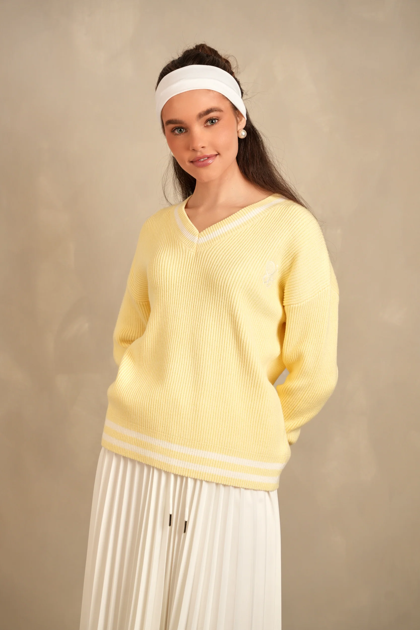 Knitted Tennis Sweater - Image 4
