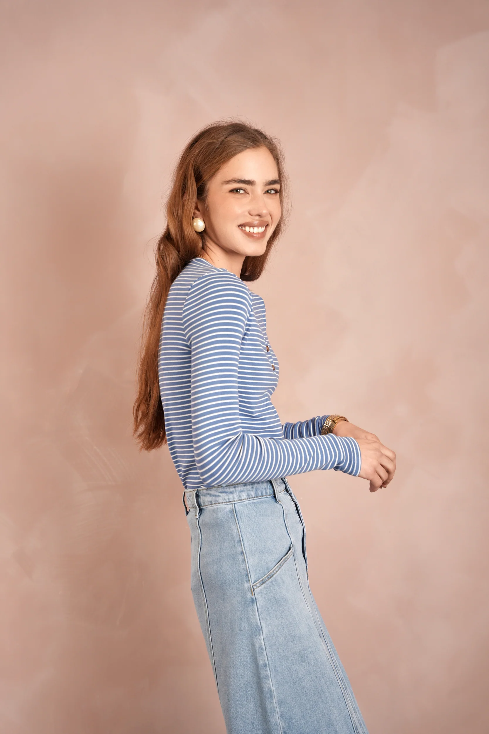 Striped Cotton Tee - Image 2