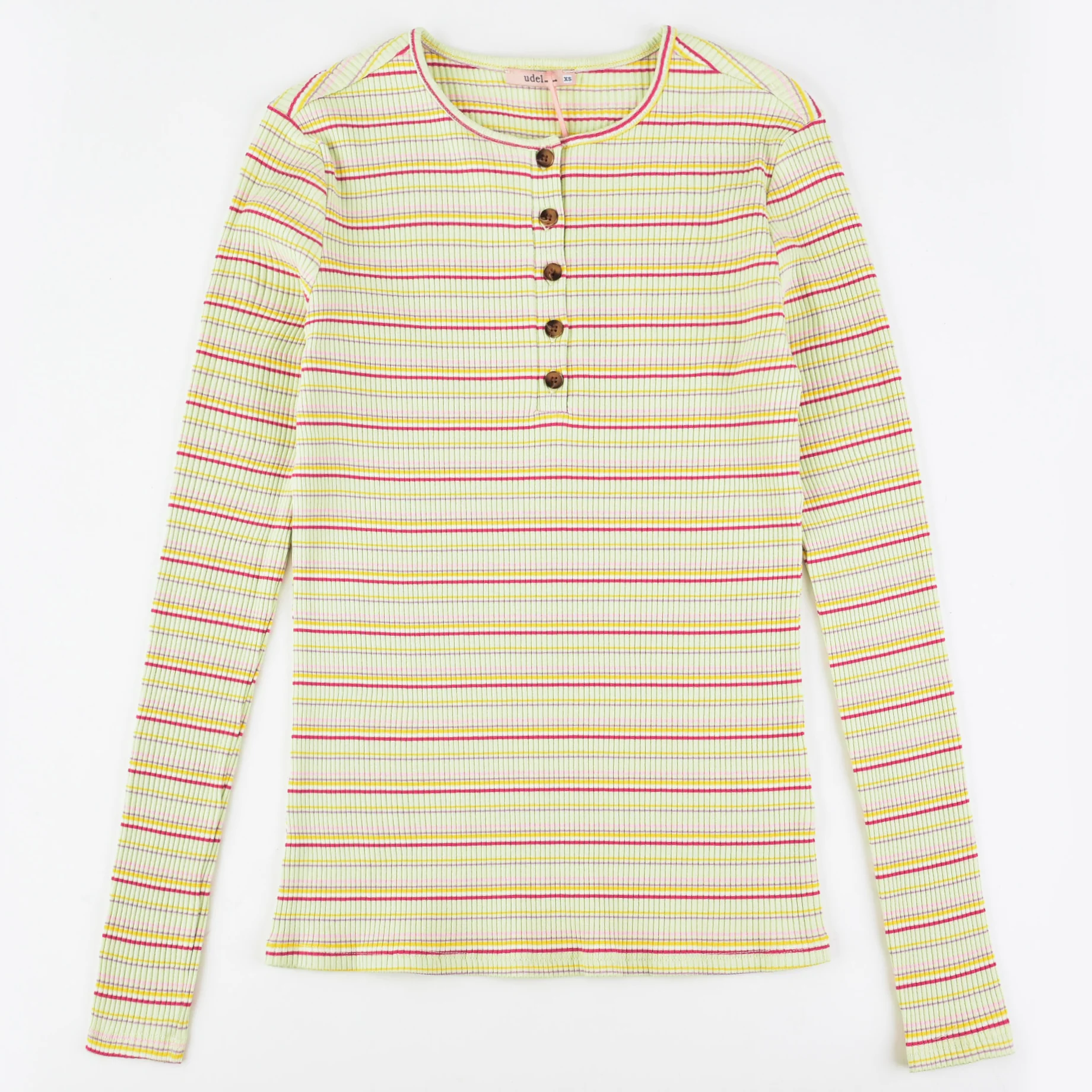 Striped Rib Henley Tee - Image 14