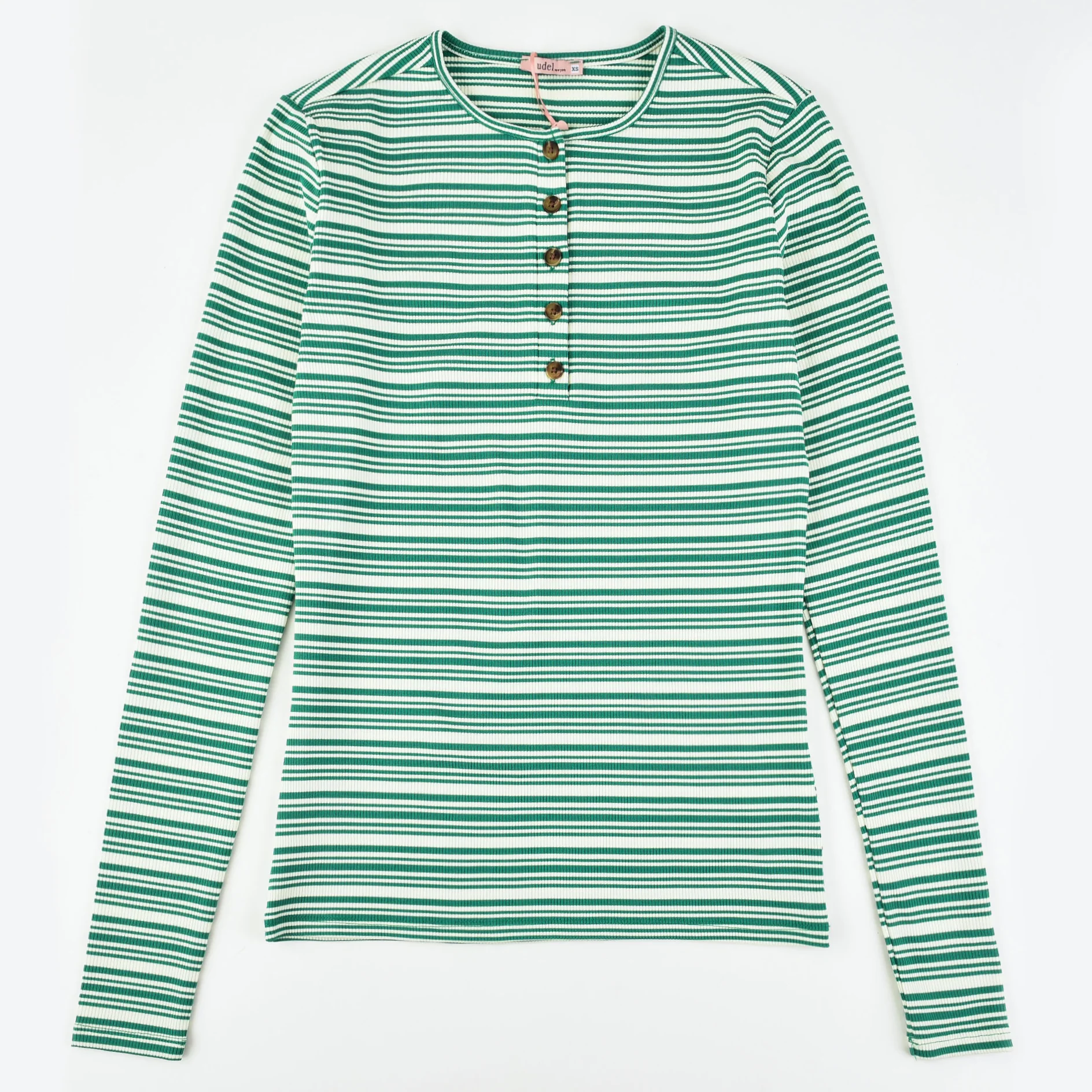 Striped Rib Henley Tee - Image 18