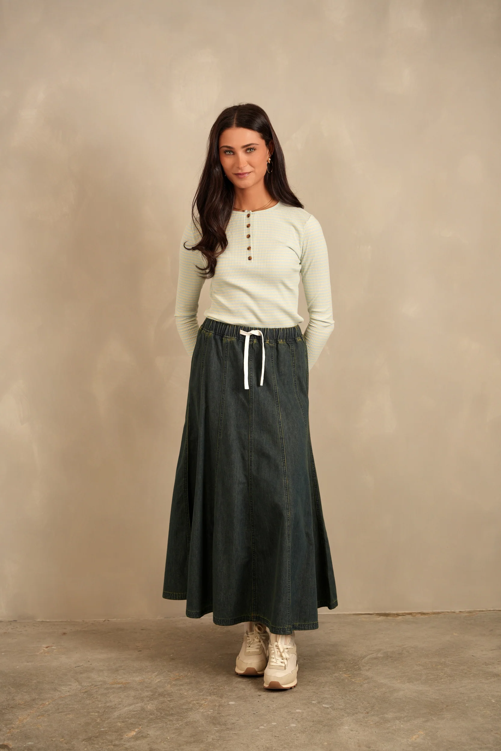 Striped Rib Henley Tee - Image 24