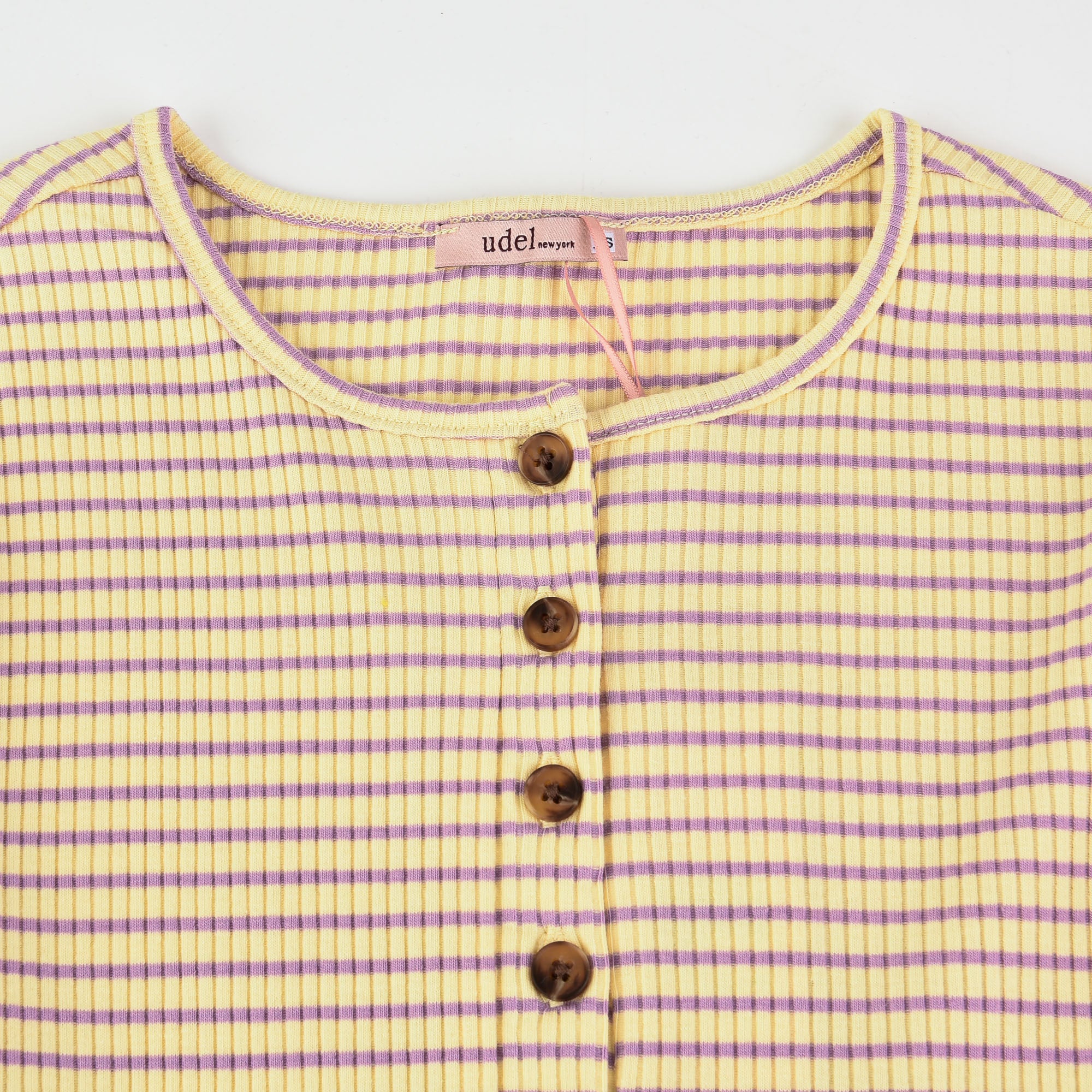 Striped Rib Henley Tee - Image 30