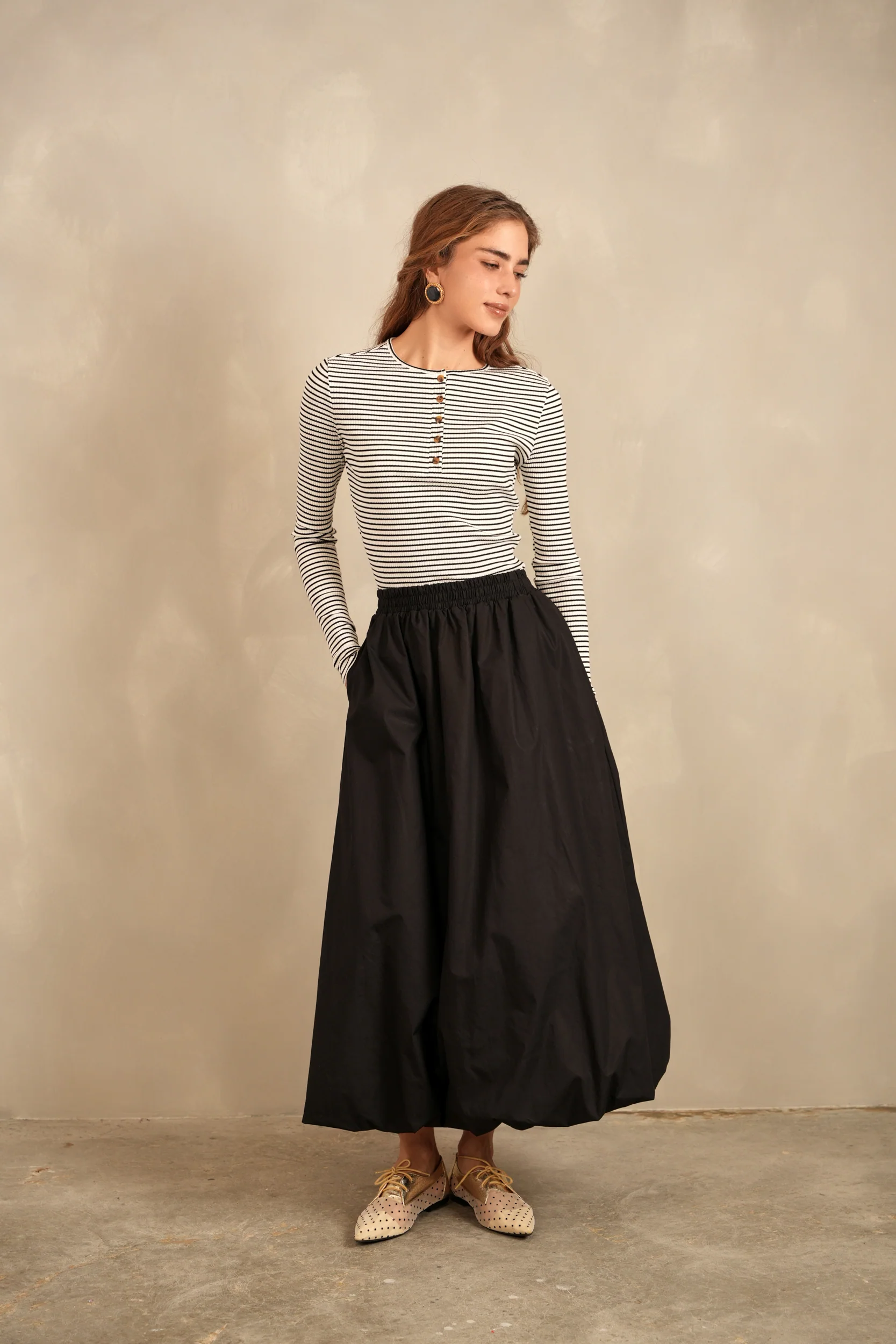 Striped Rib Henley Tee - Image 5