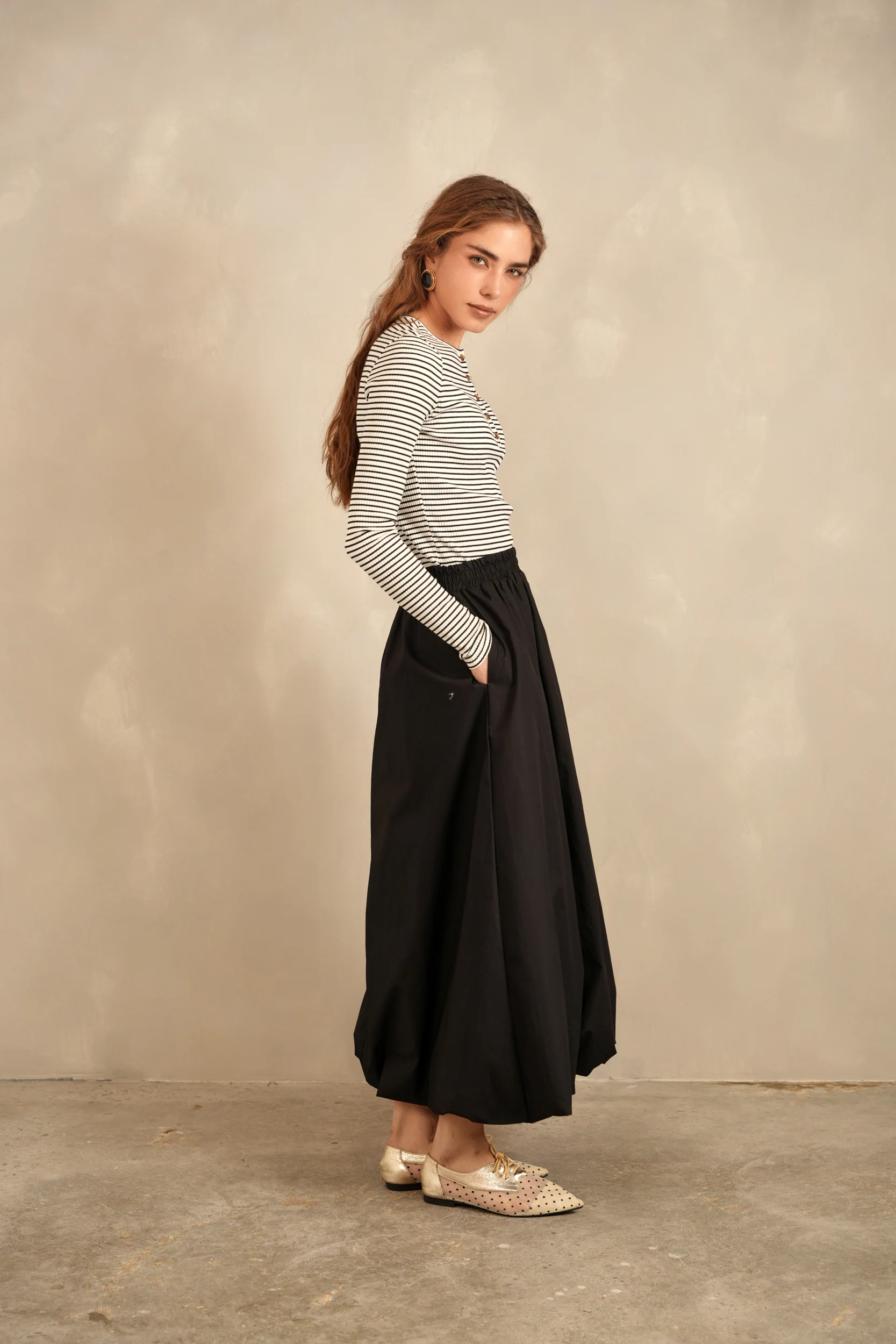 Striped Rib Henley Tee - Image 6
