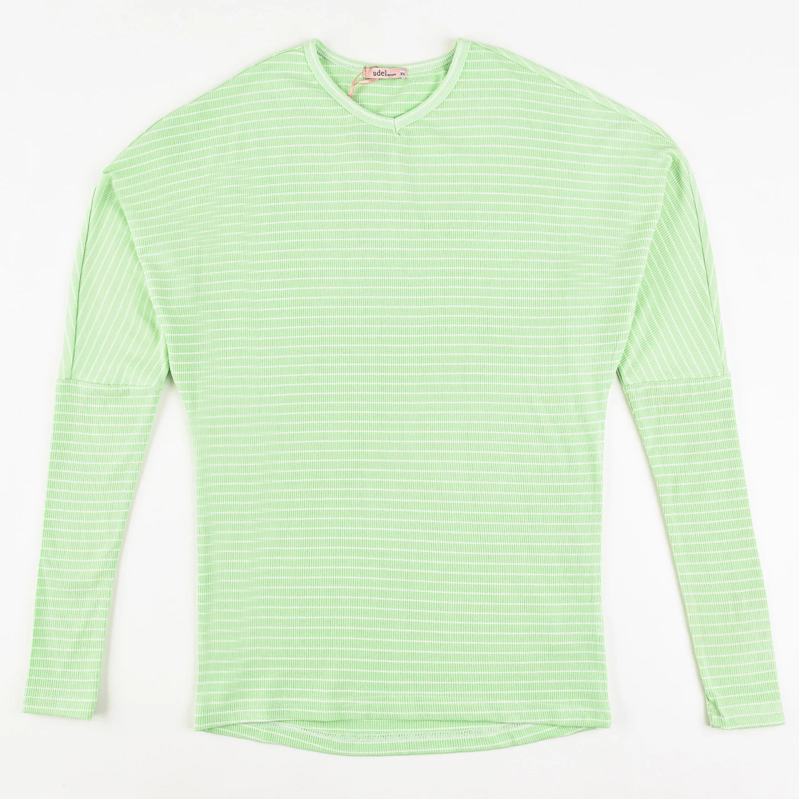 Striped Rib Dolman Tee - Image 4