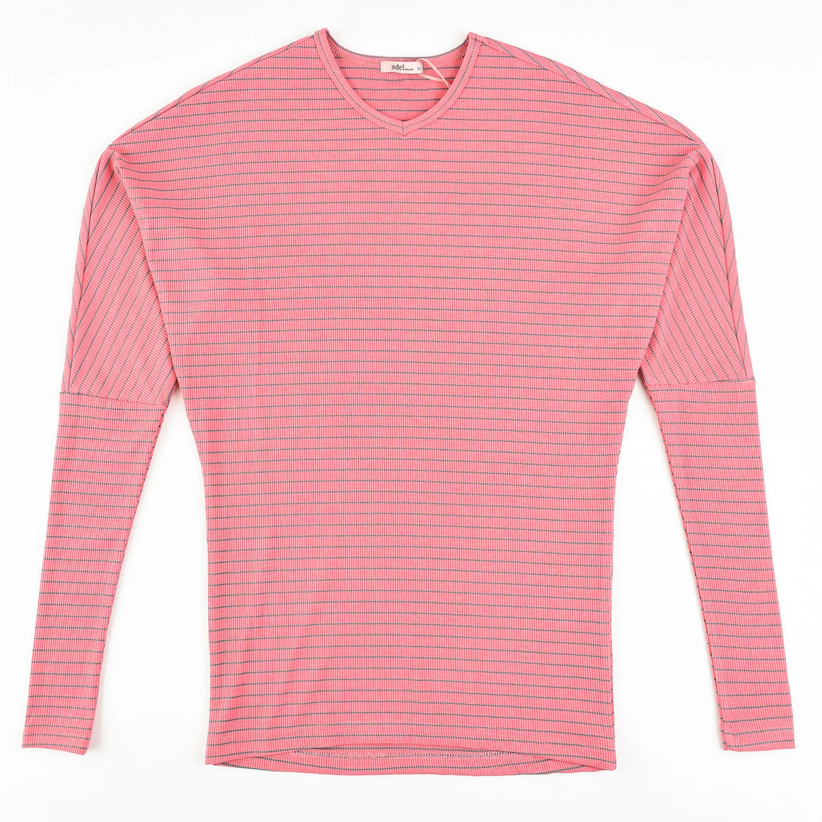 Striped Rib Dolman Tee - Image 6
