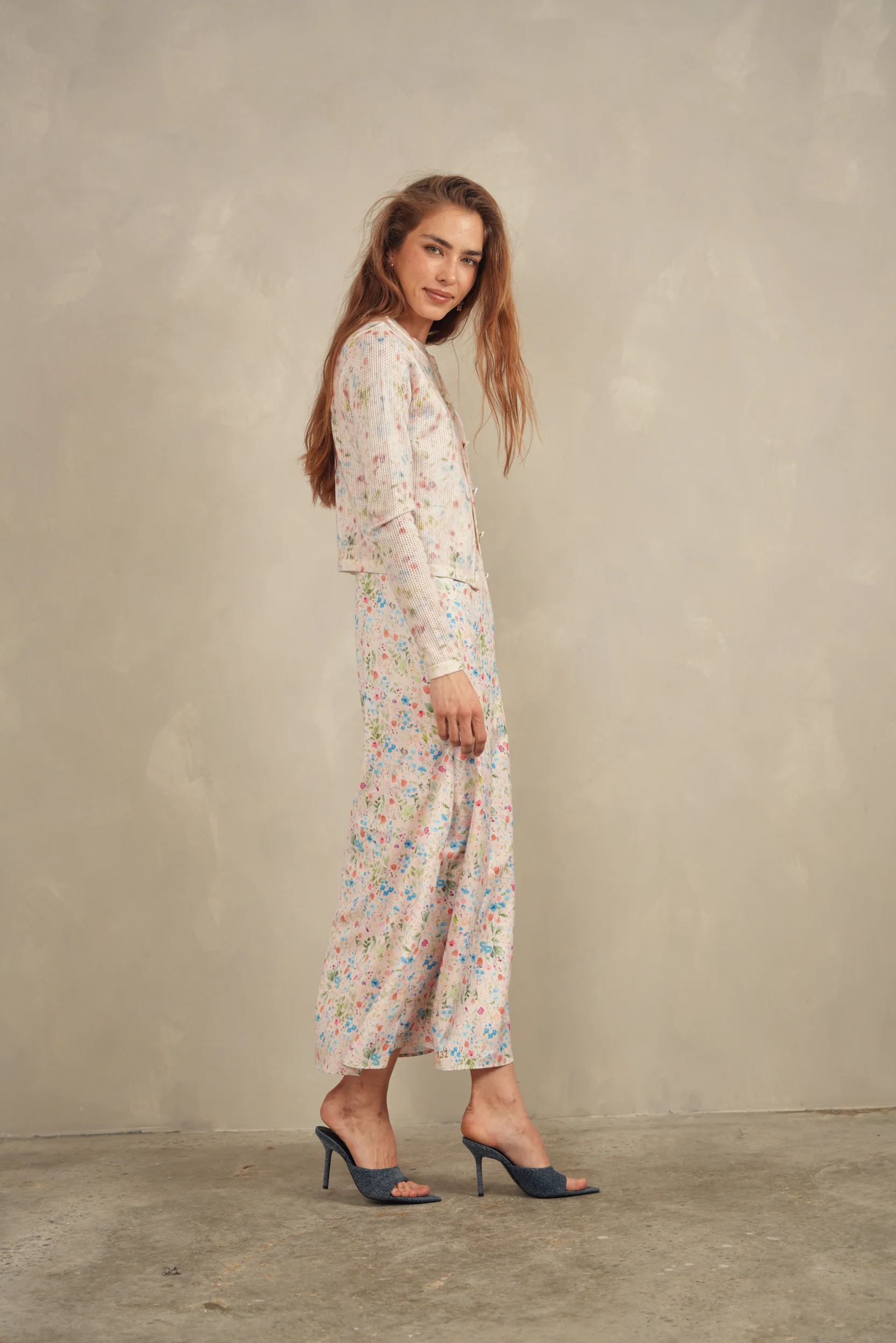 Print Knit Cardigan - Image 4