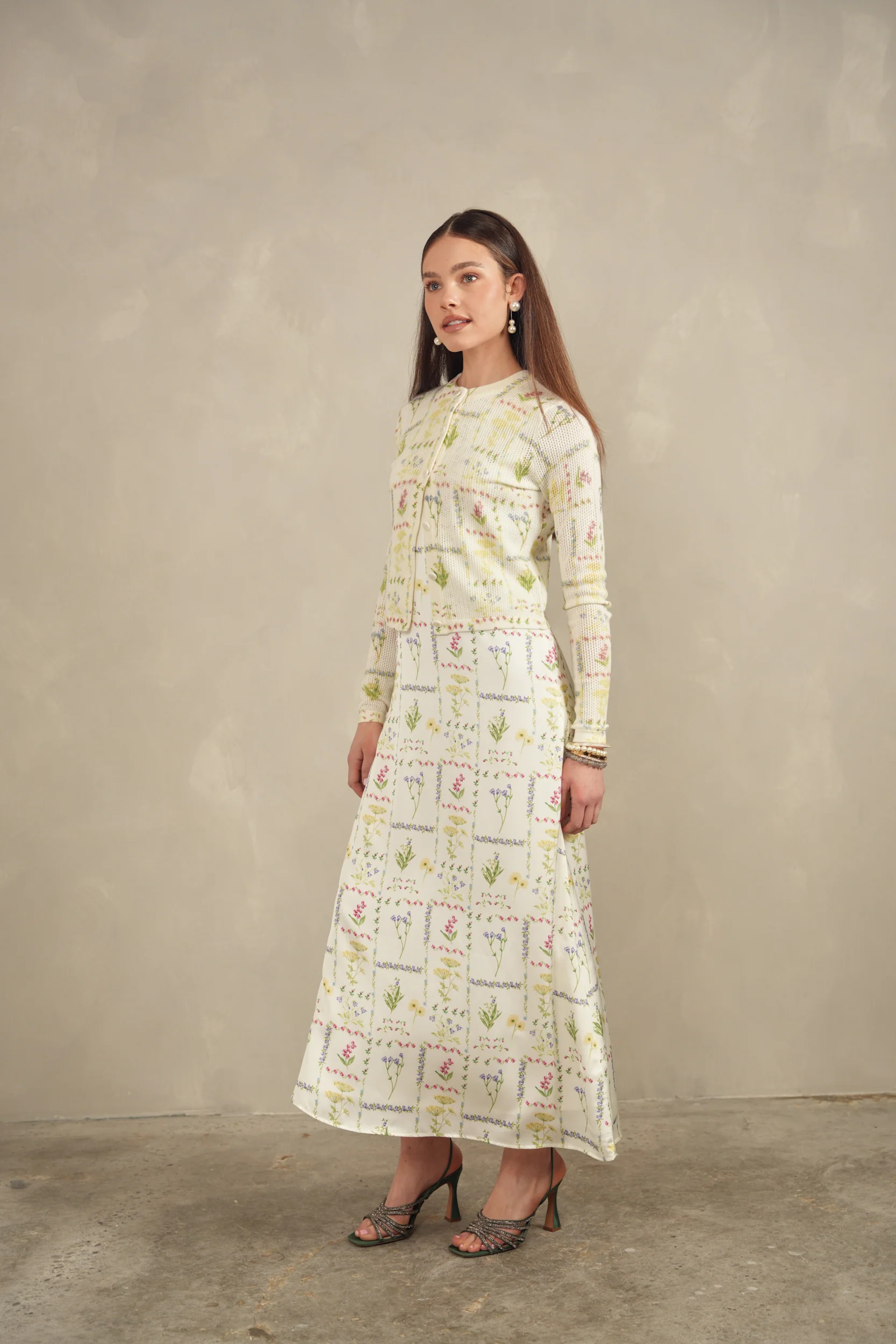 Print Knit Cardigan - Image 9