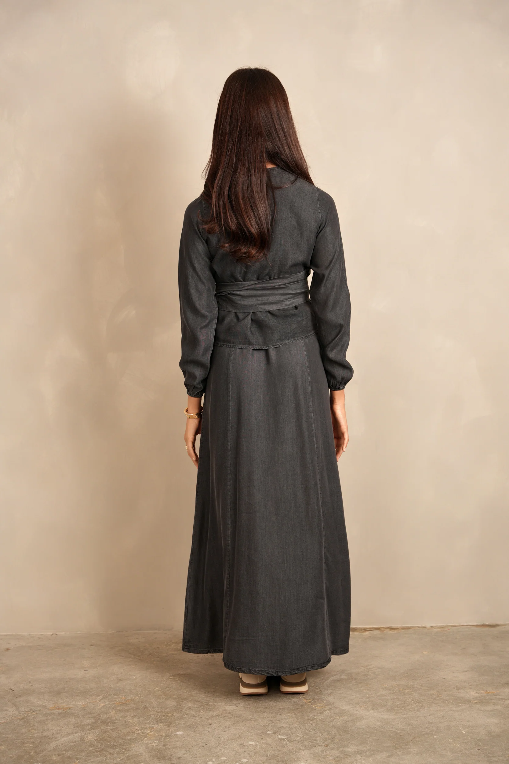 Tencel Denim Wrap Top - Image 6