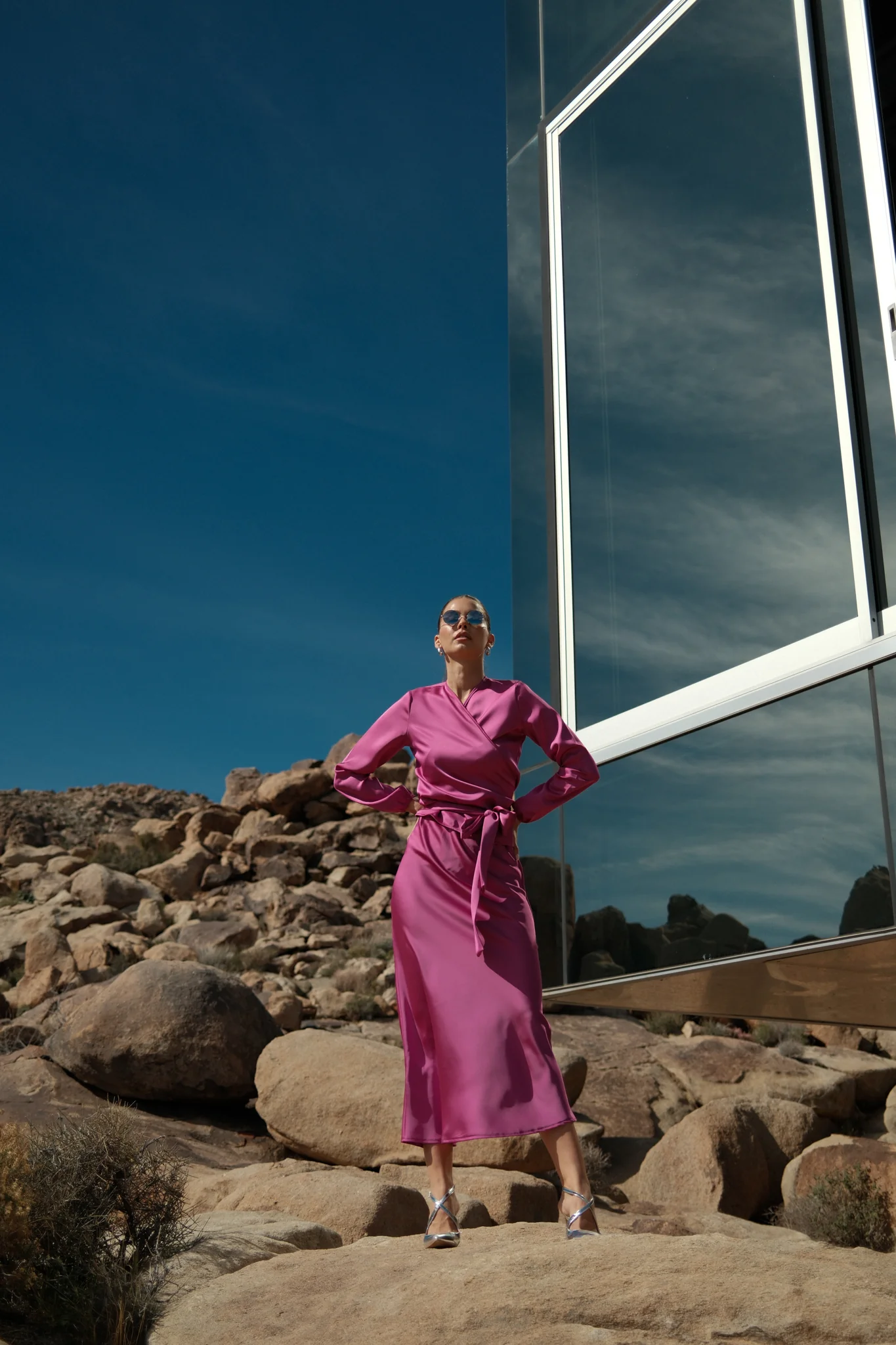 Satin Wrap Top - Image 14