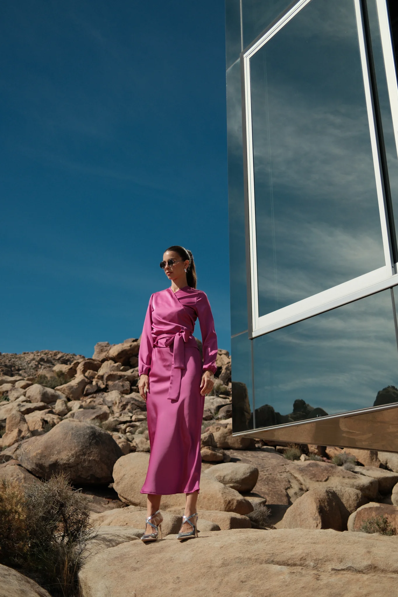 Satin Wrap Top - Image 15
