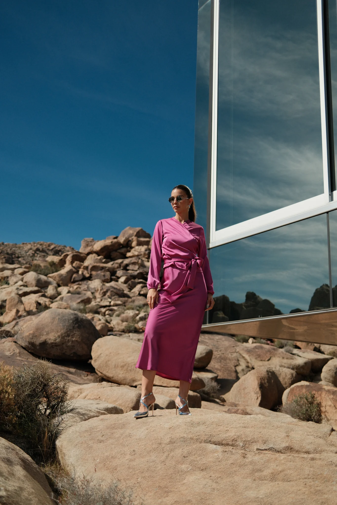 Satin Wrap Top - Image 16