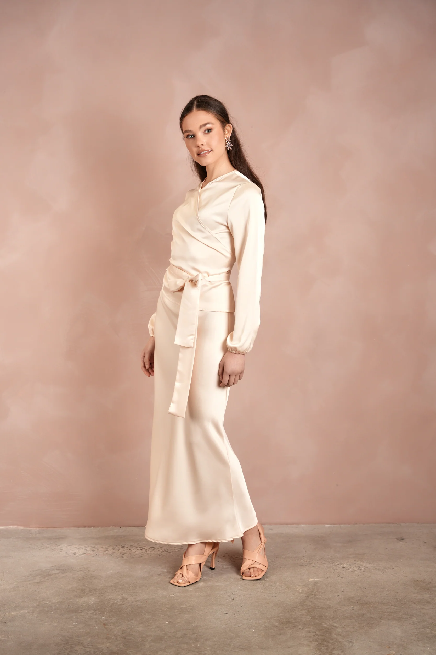 Satin Wrap Top - Image 8