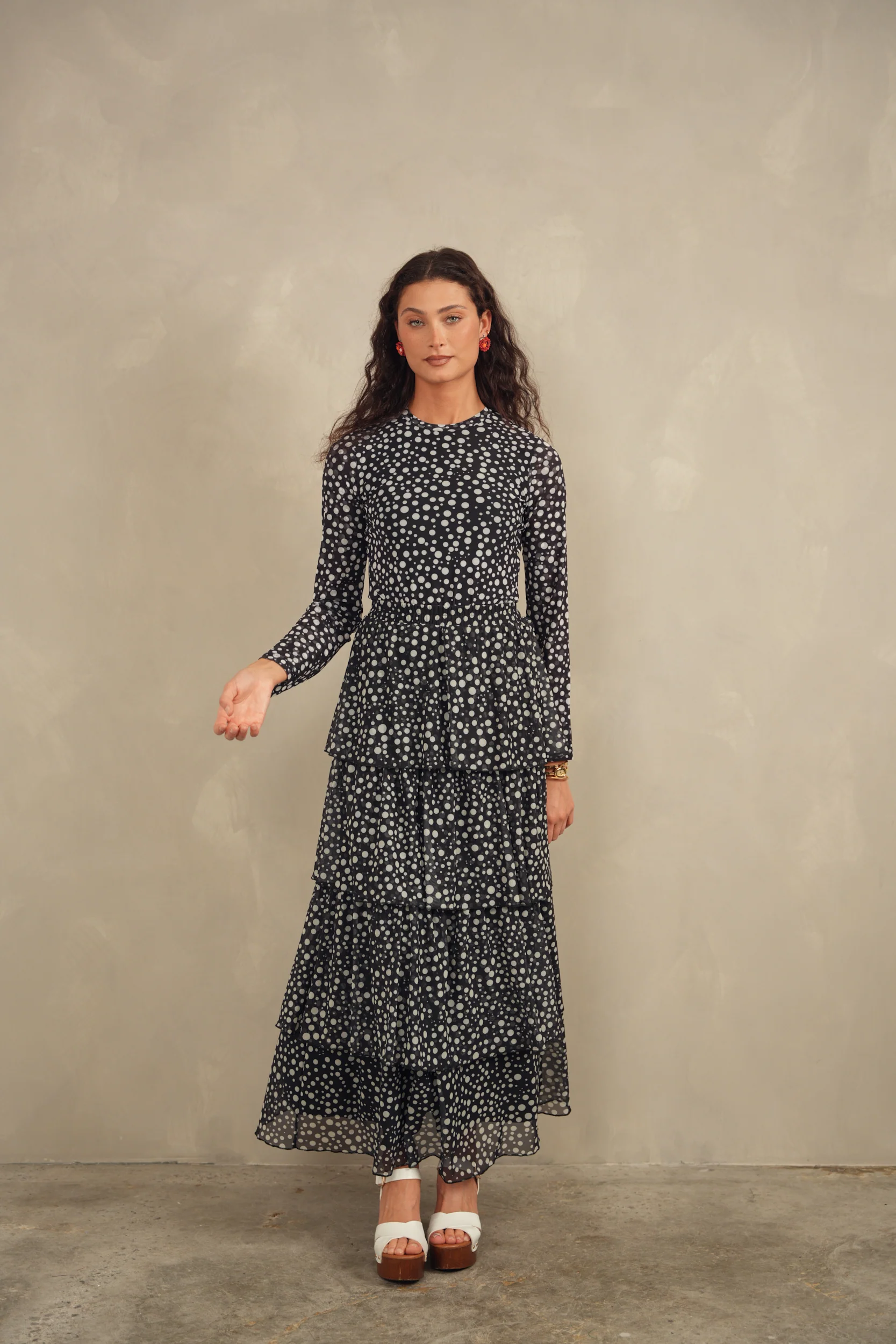 Mesh Top With Bell Sleeves - Image 3