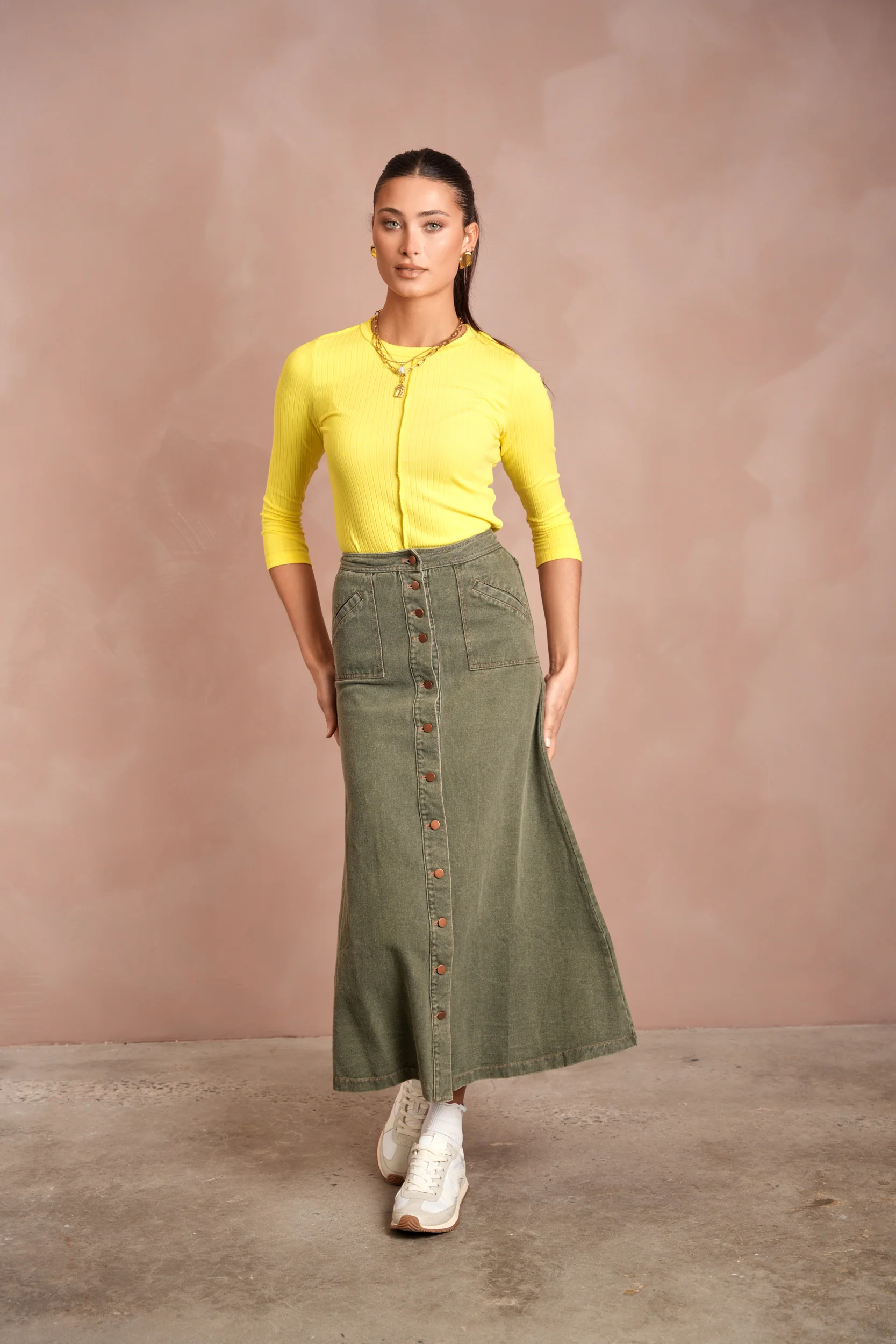 Denim Pocket Skirt