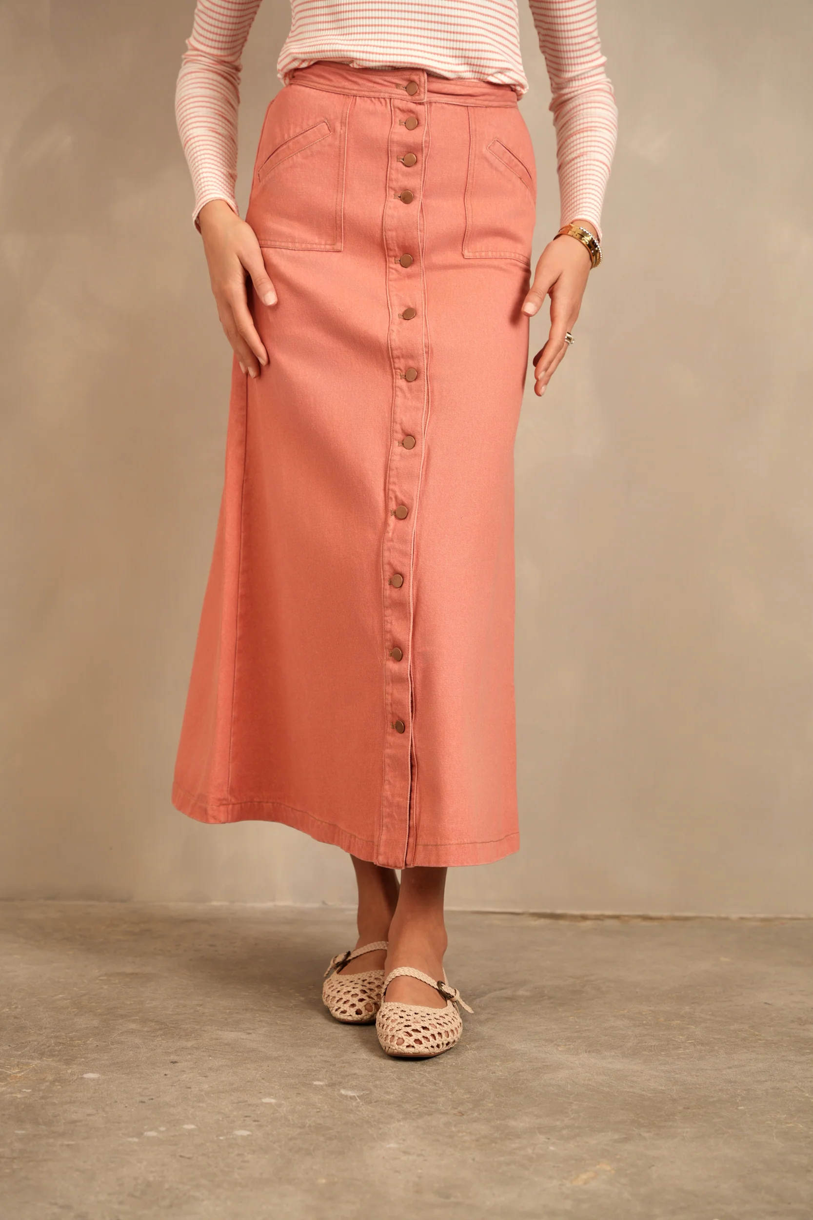 Denim Pocket Skirt - Image 14