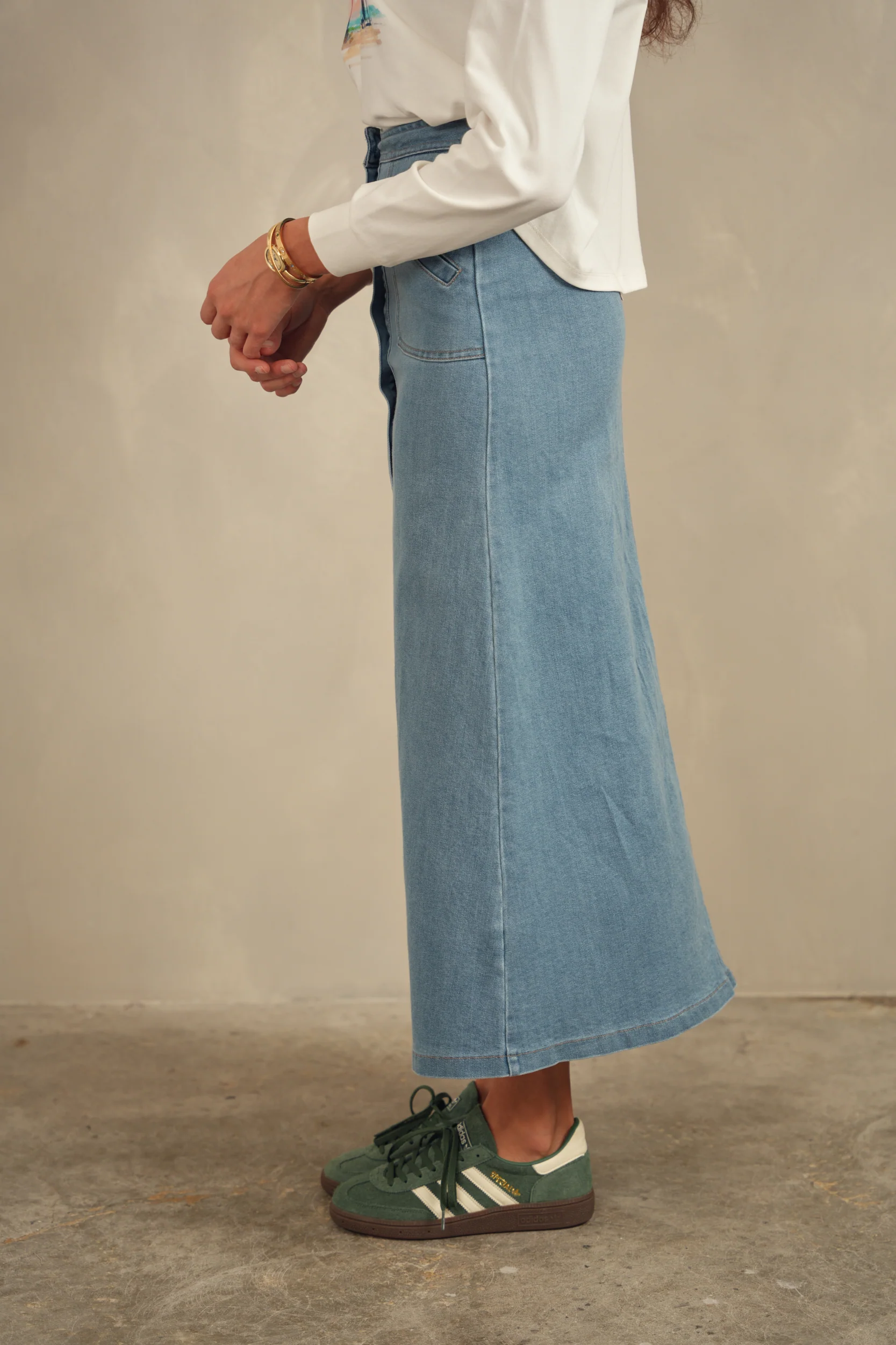 Denim Pocket Skirt - Image 16