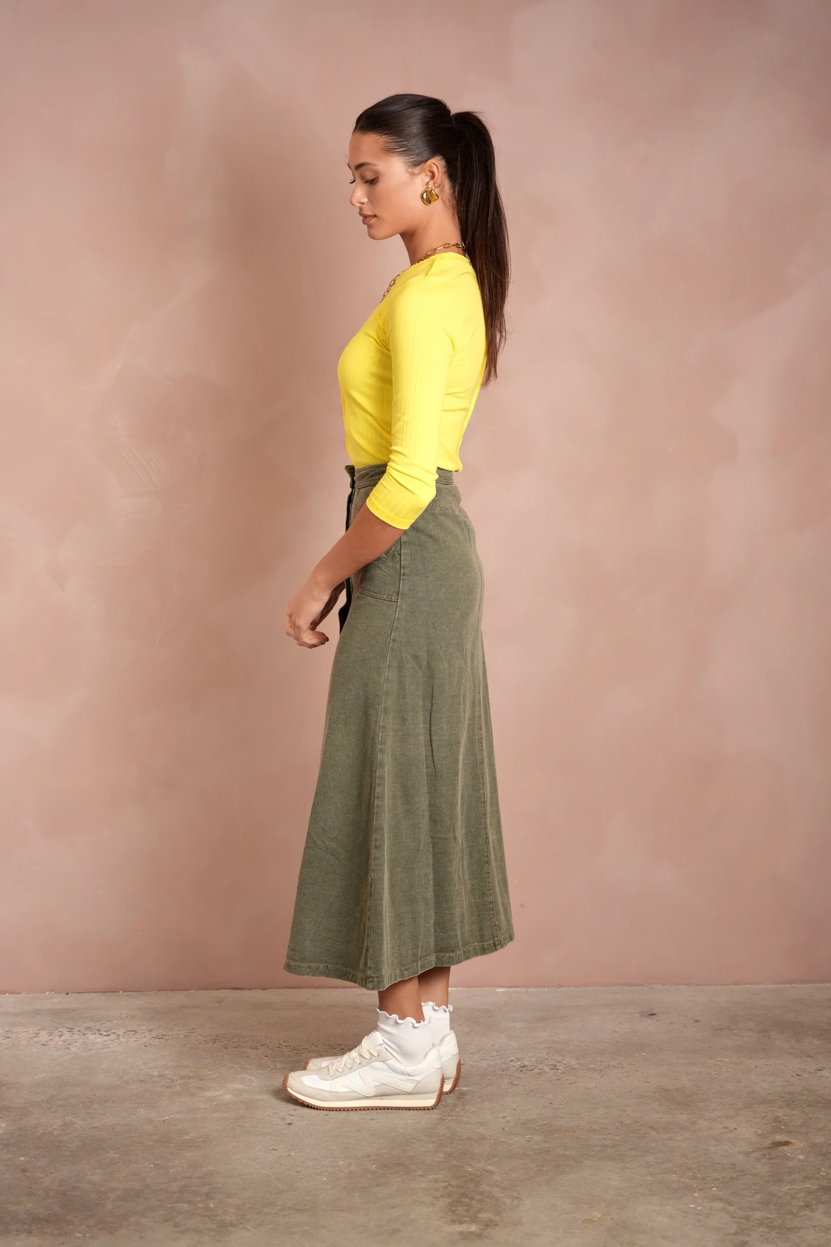 Denim Pocket Skirt - Image 2