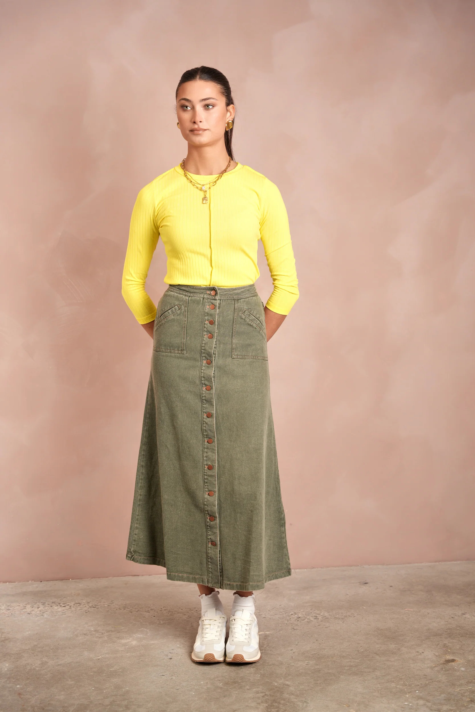 Denim Pocket Skirt - Image 3