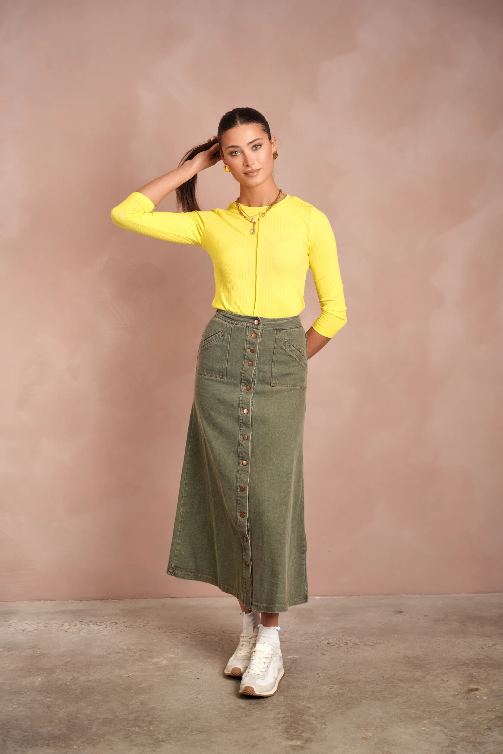 Denim Pocket Skirt - Image 5