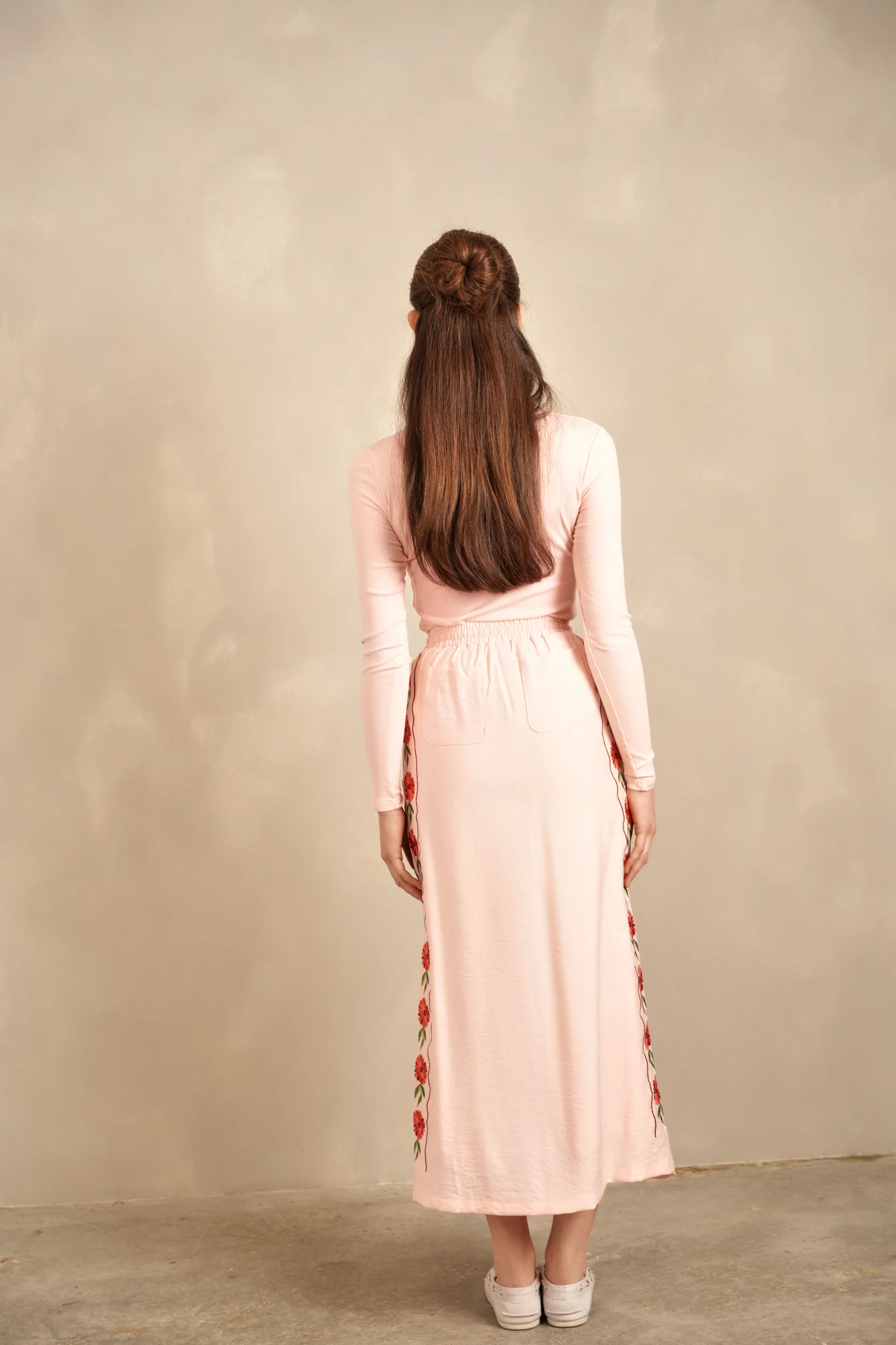 Flower Embroidered Skirt - Image 5