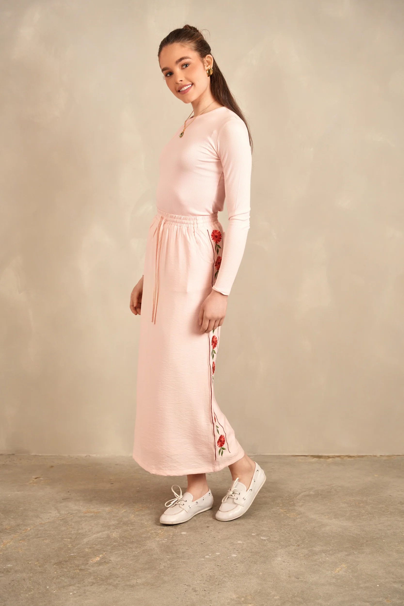 Flower Embroidered Skirt - Image 7