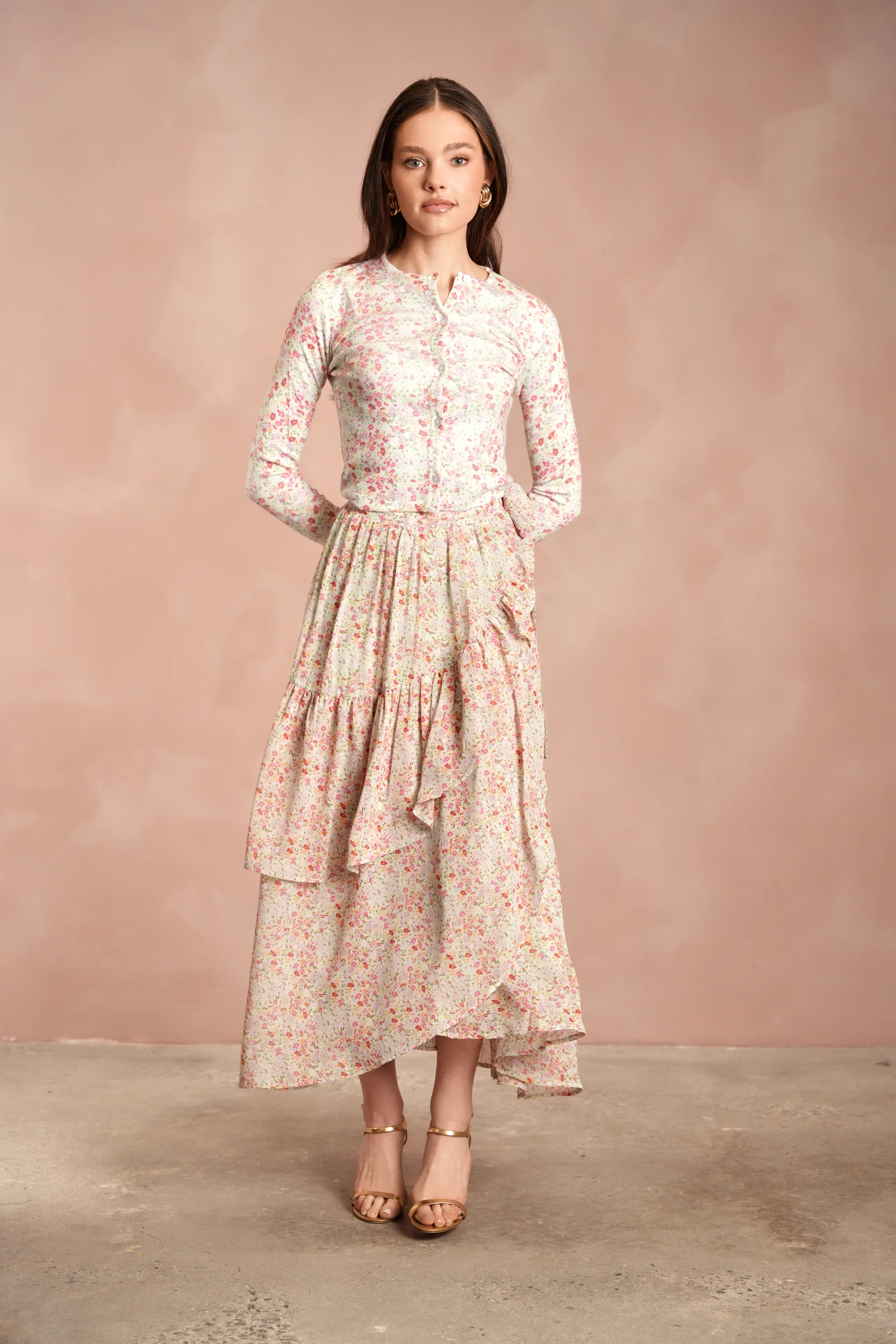 Tie Layered Skirt - Image 11
