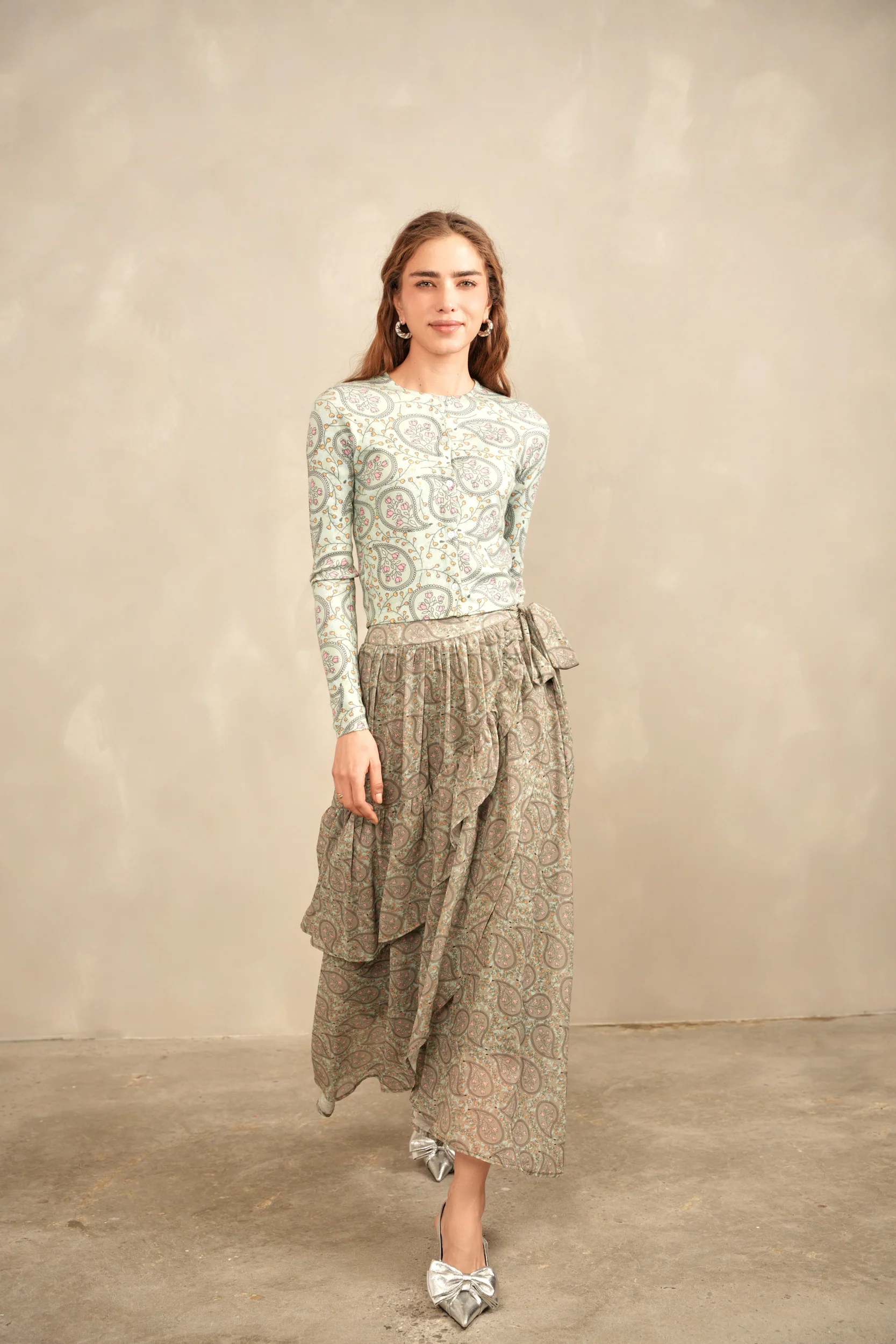 Tie Layered Skirt - Image 3