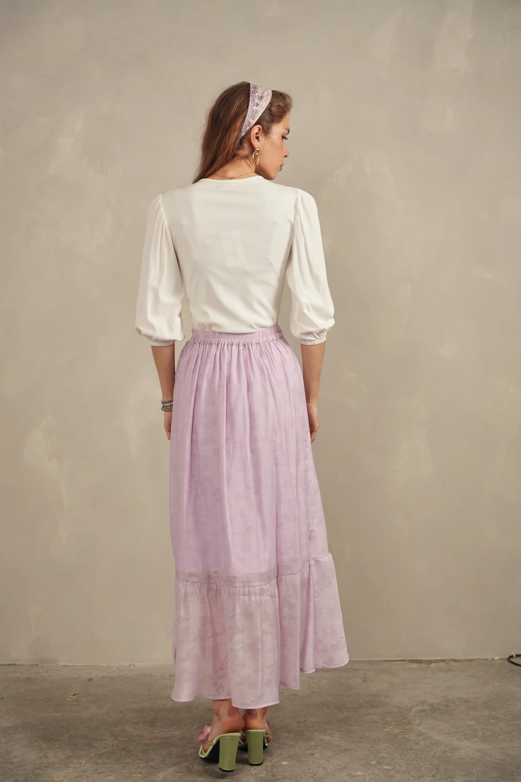 Mock Wrap Frilled Skirt - Image 6