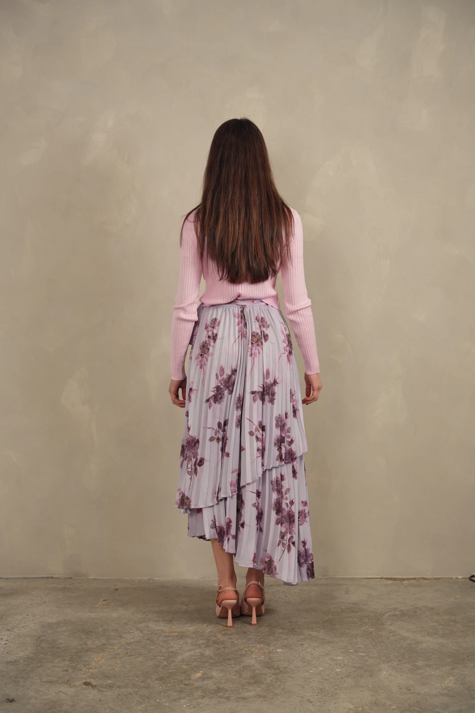 Pleated Overlap Skirt - Image 10
