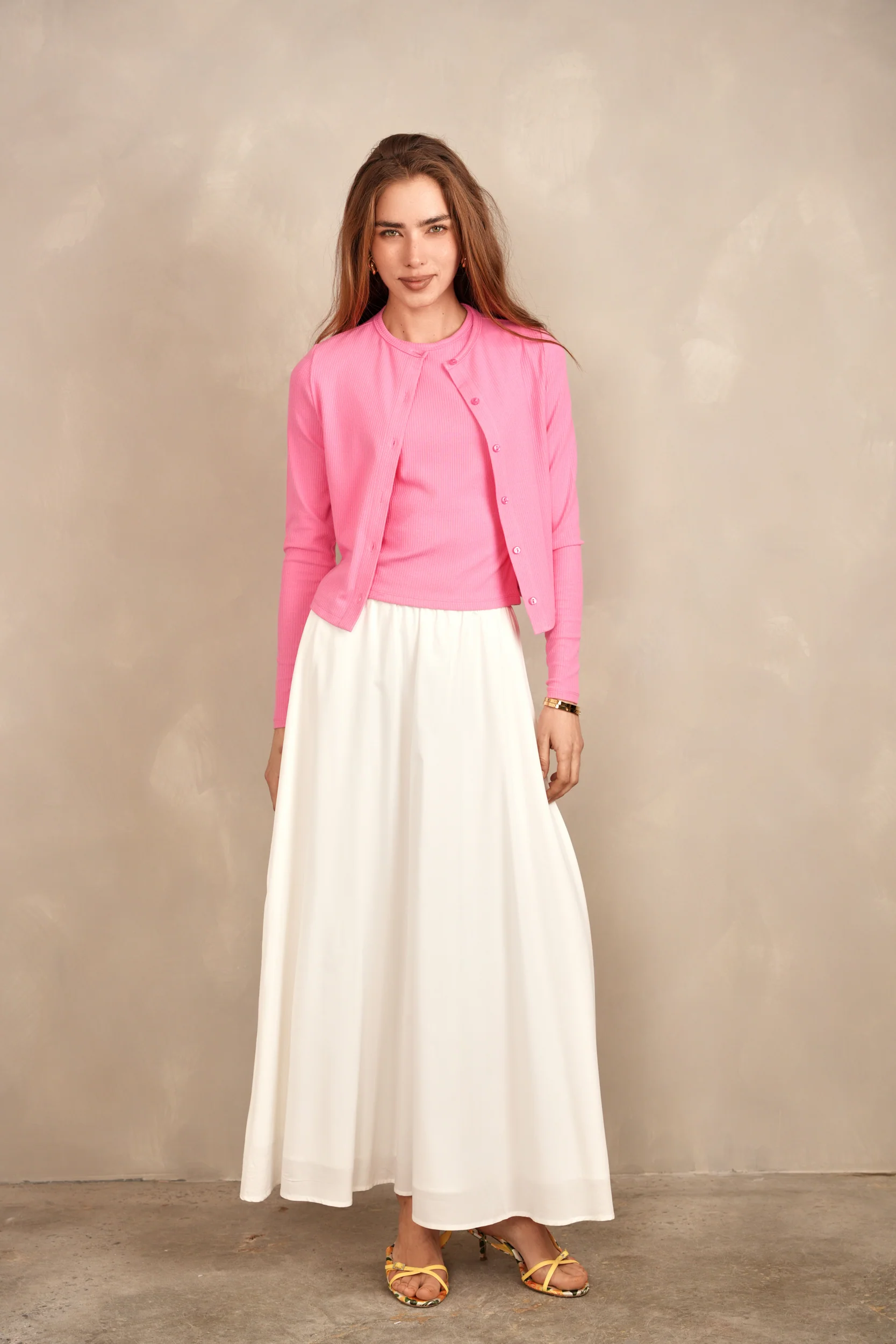 Elastic Waist Flared Skirt - Image 10