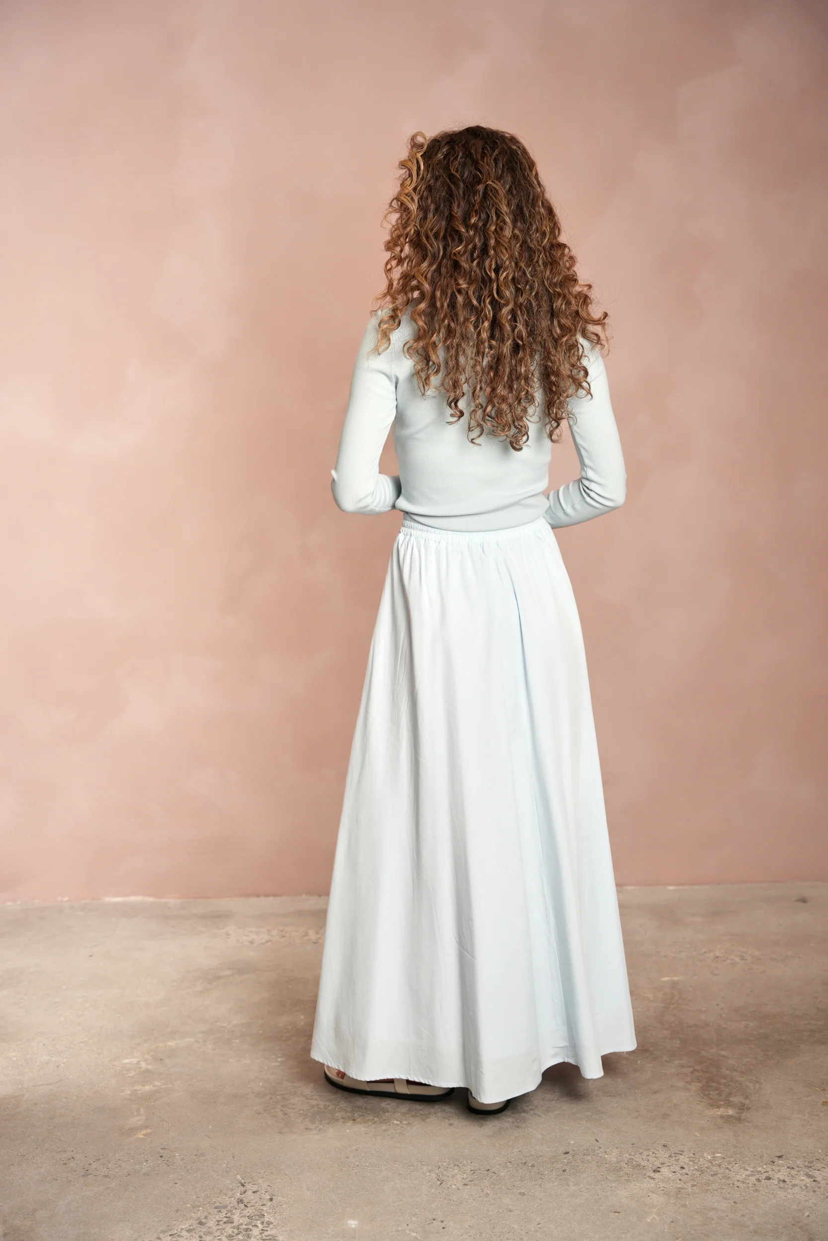 Elastic Waist Flared Skirt - Image 15