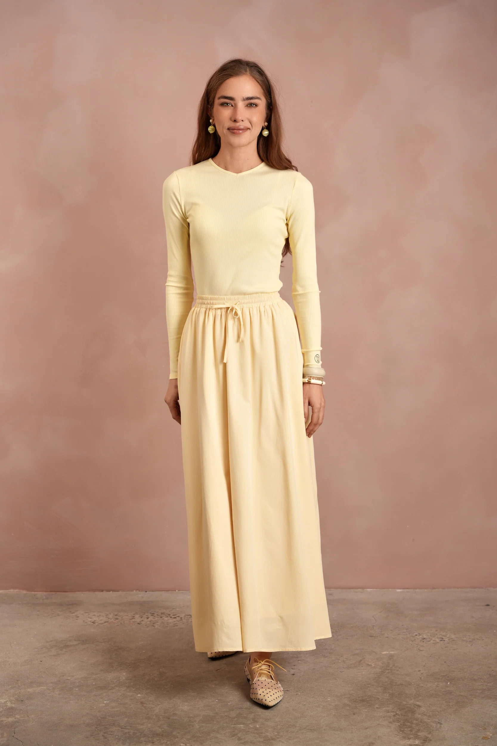 Elastic Waist Flared Skirt - Image 5