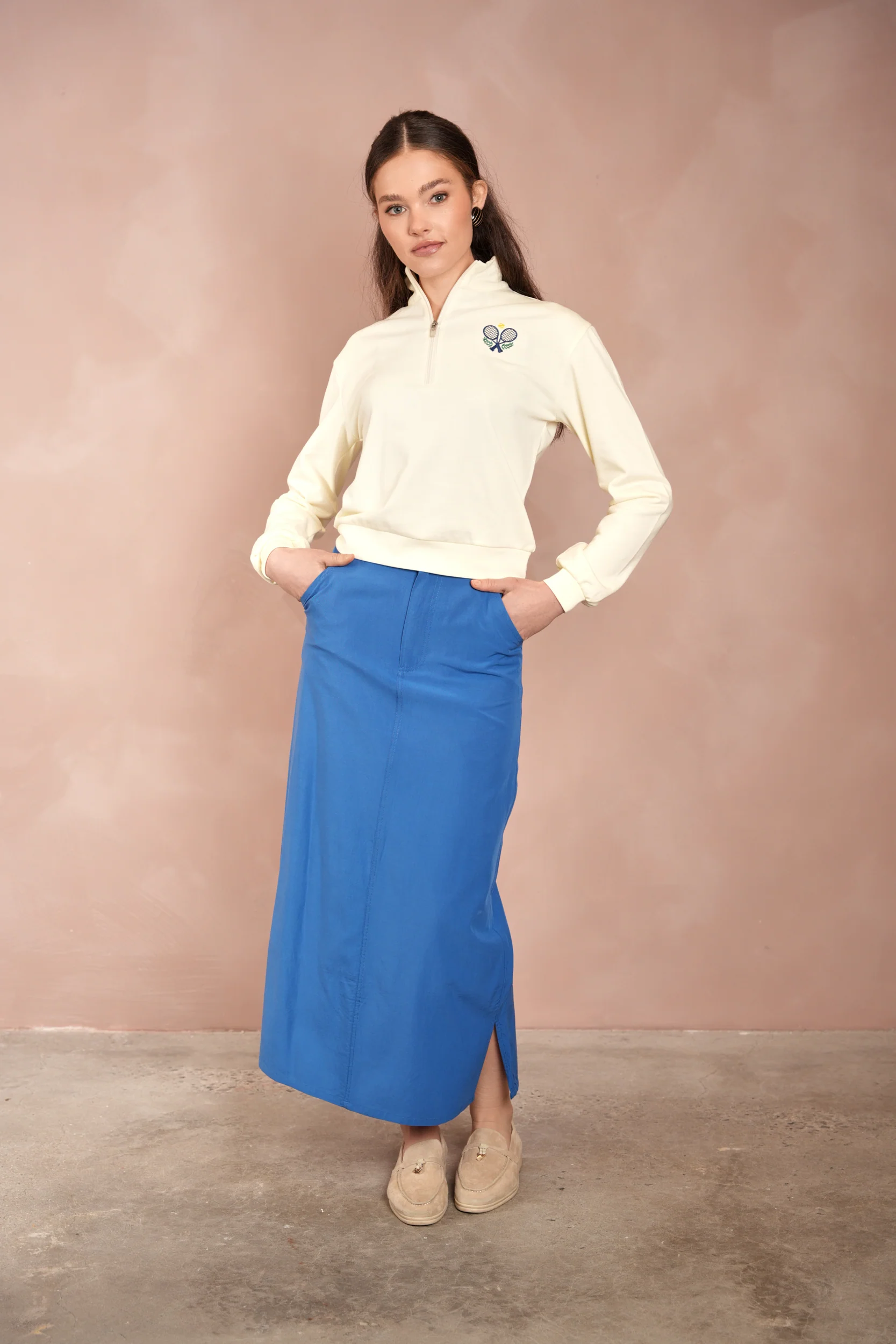 Straight Cotton Skirt - Image 5
