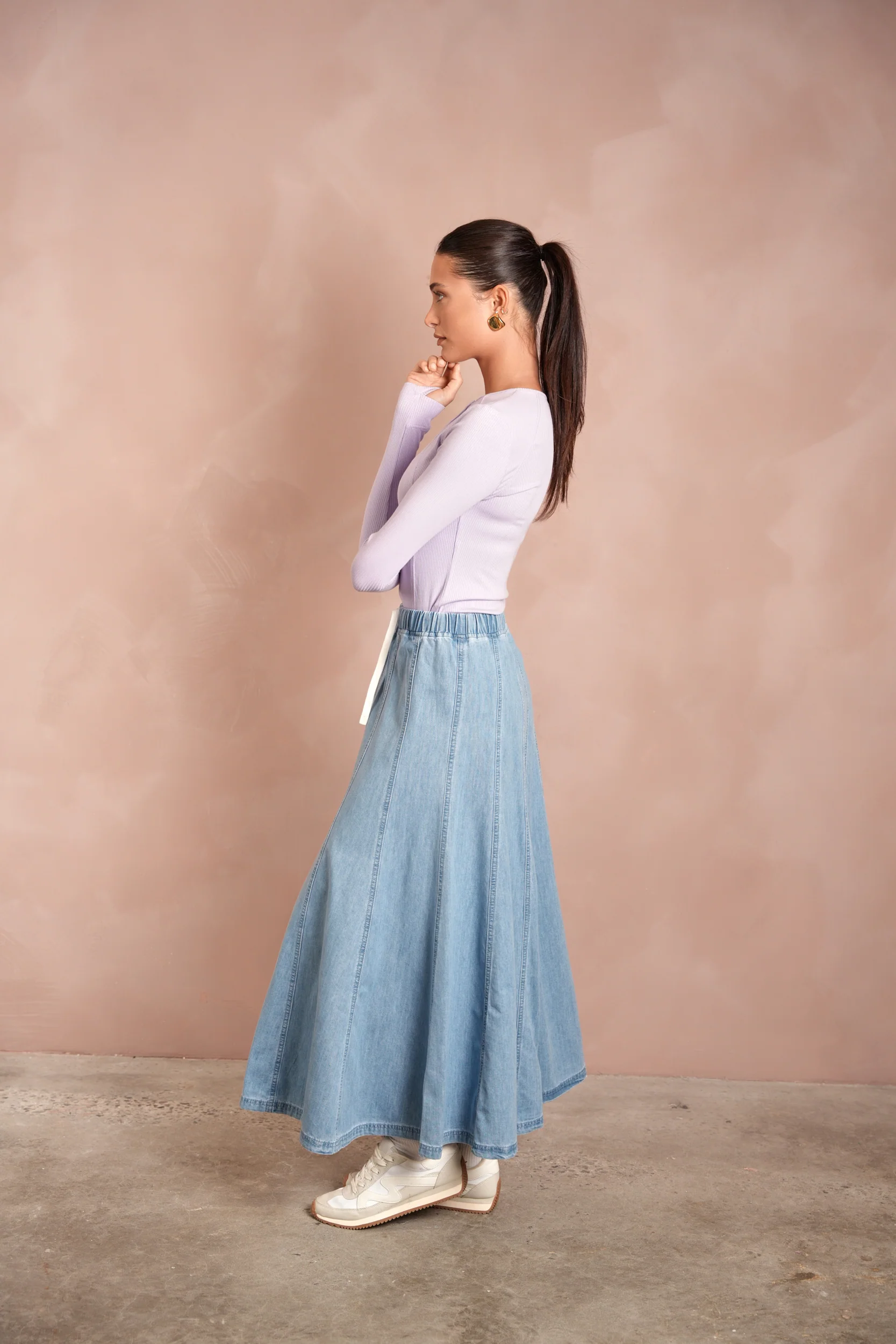 Tencel Panel Skirt - Image 4