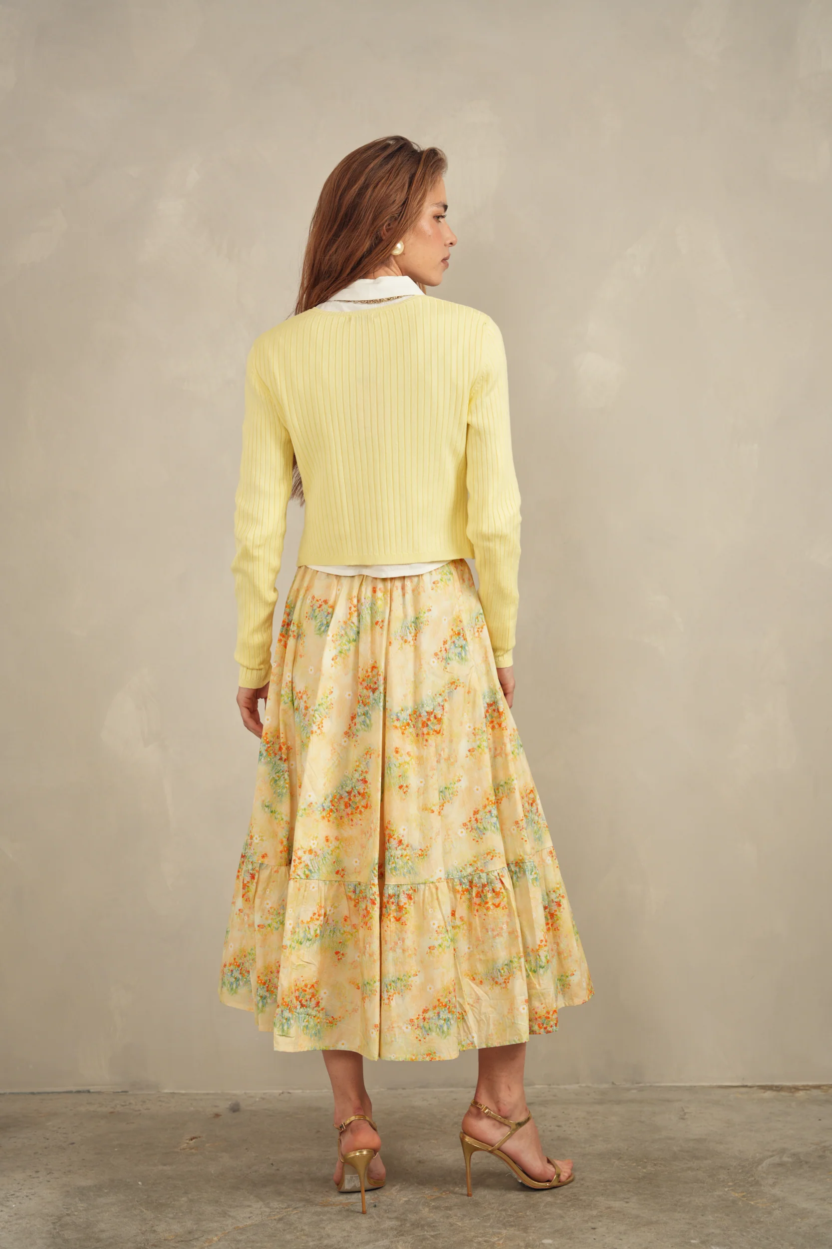Tiered Floral Skirt - Image 10