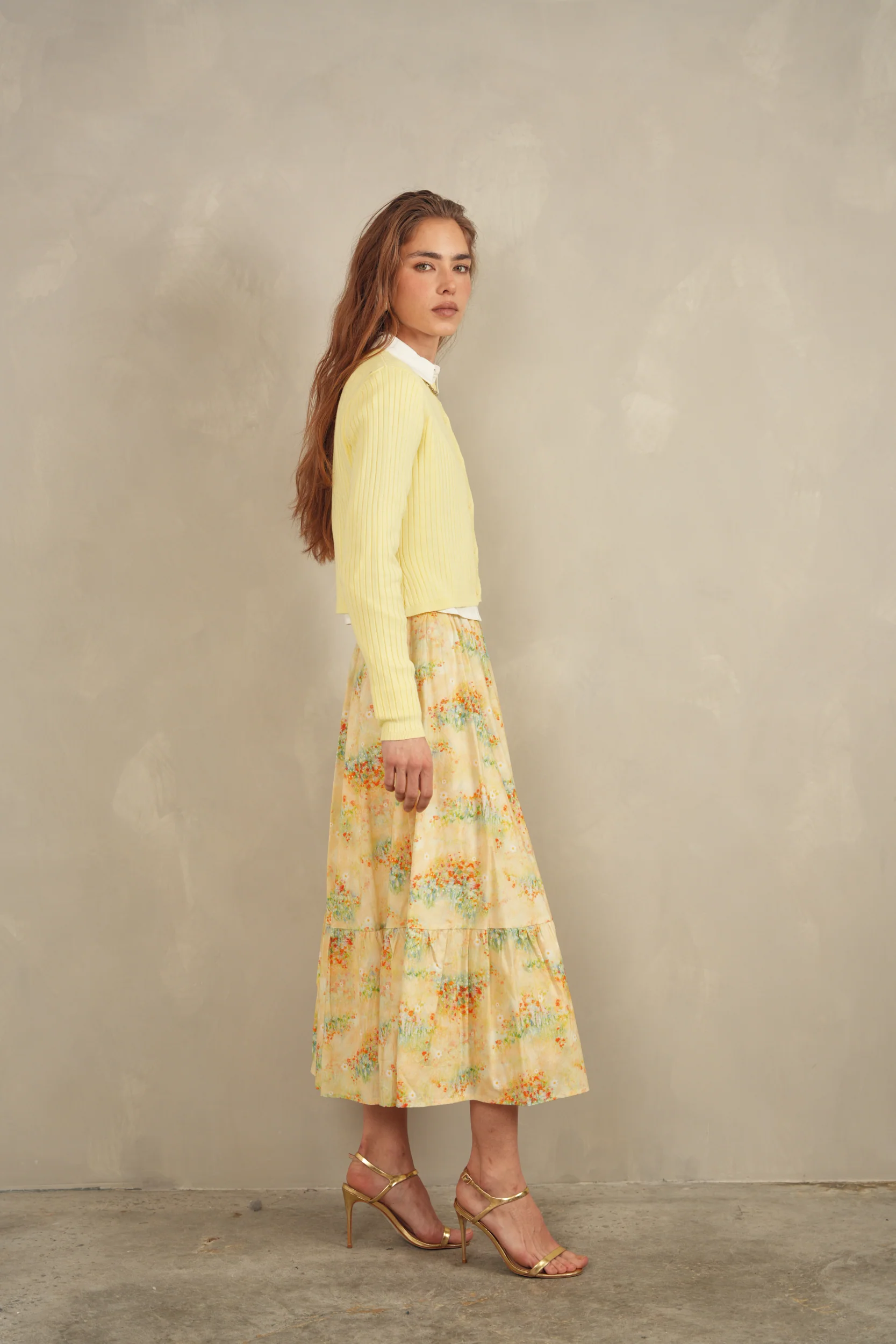 Tiered Floral Skirt - Image 8