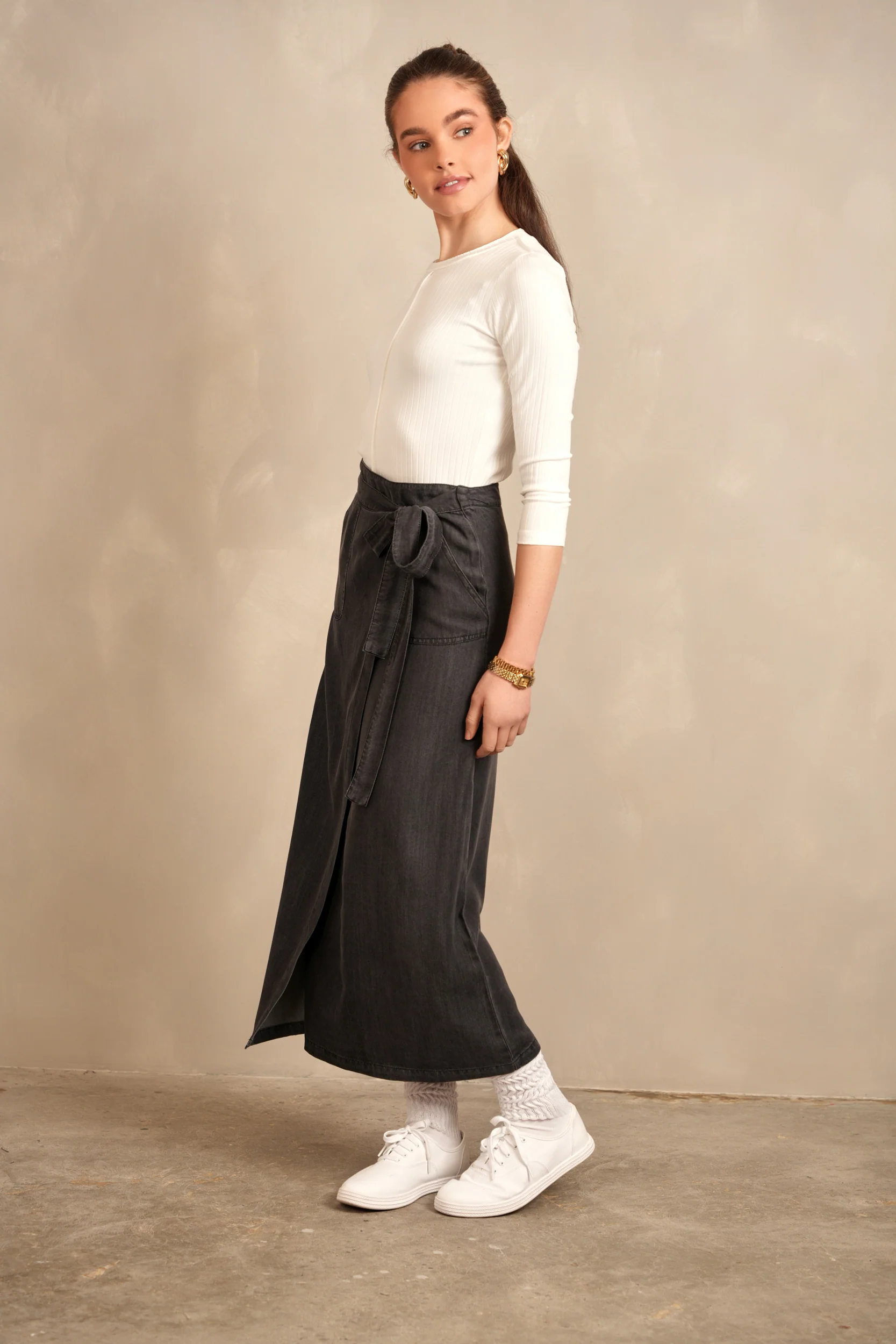 Wrap Tie Skirt - Image 10