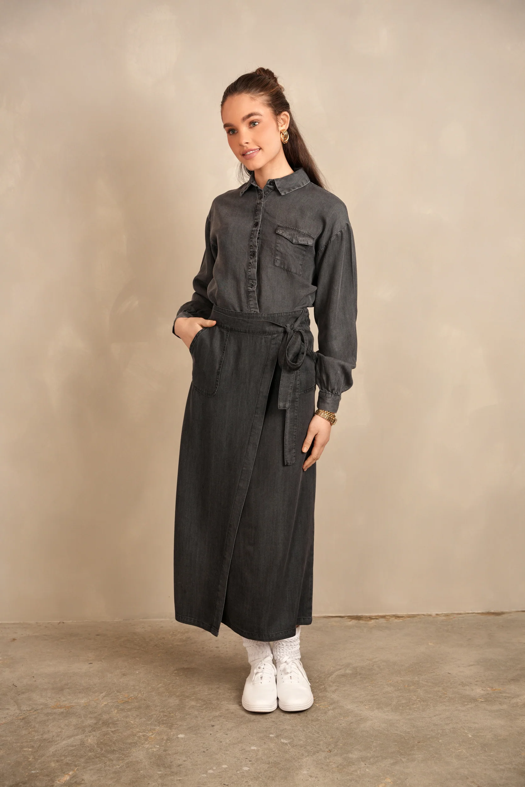 Wrap Tie Skirt - Image 12
