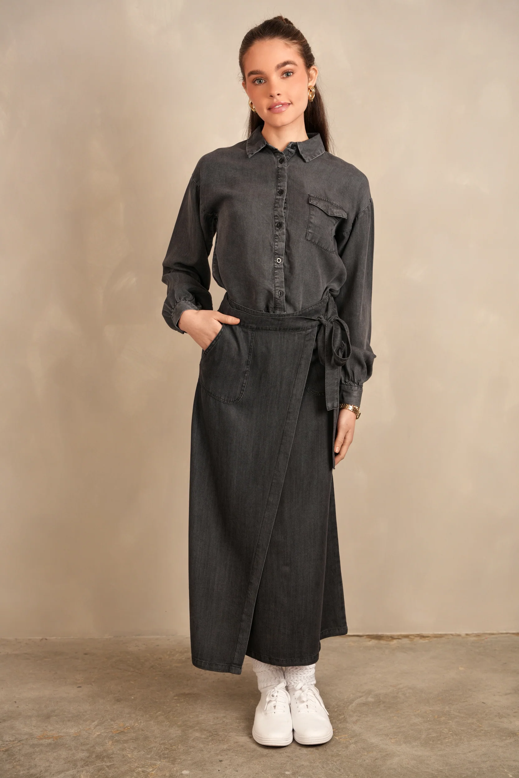 Wrap Tie Skirt - Image 13