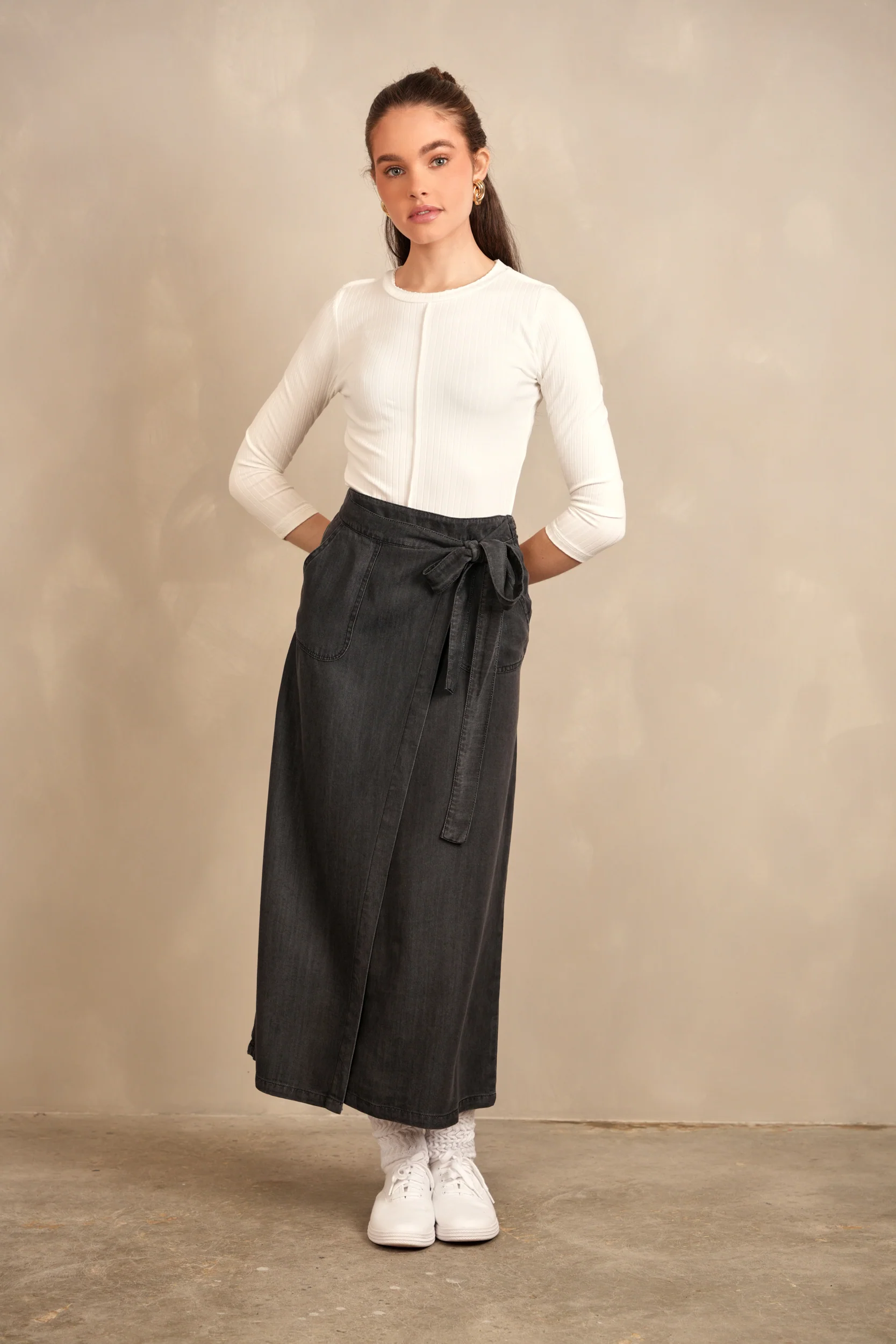 Wrap Tie Skirt - Image 9