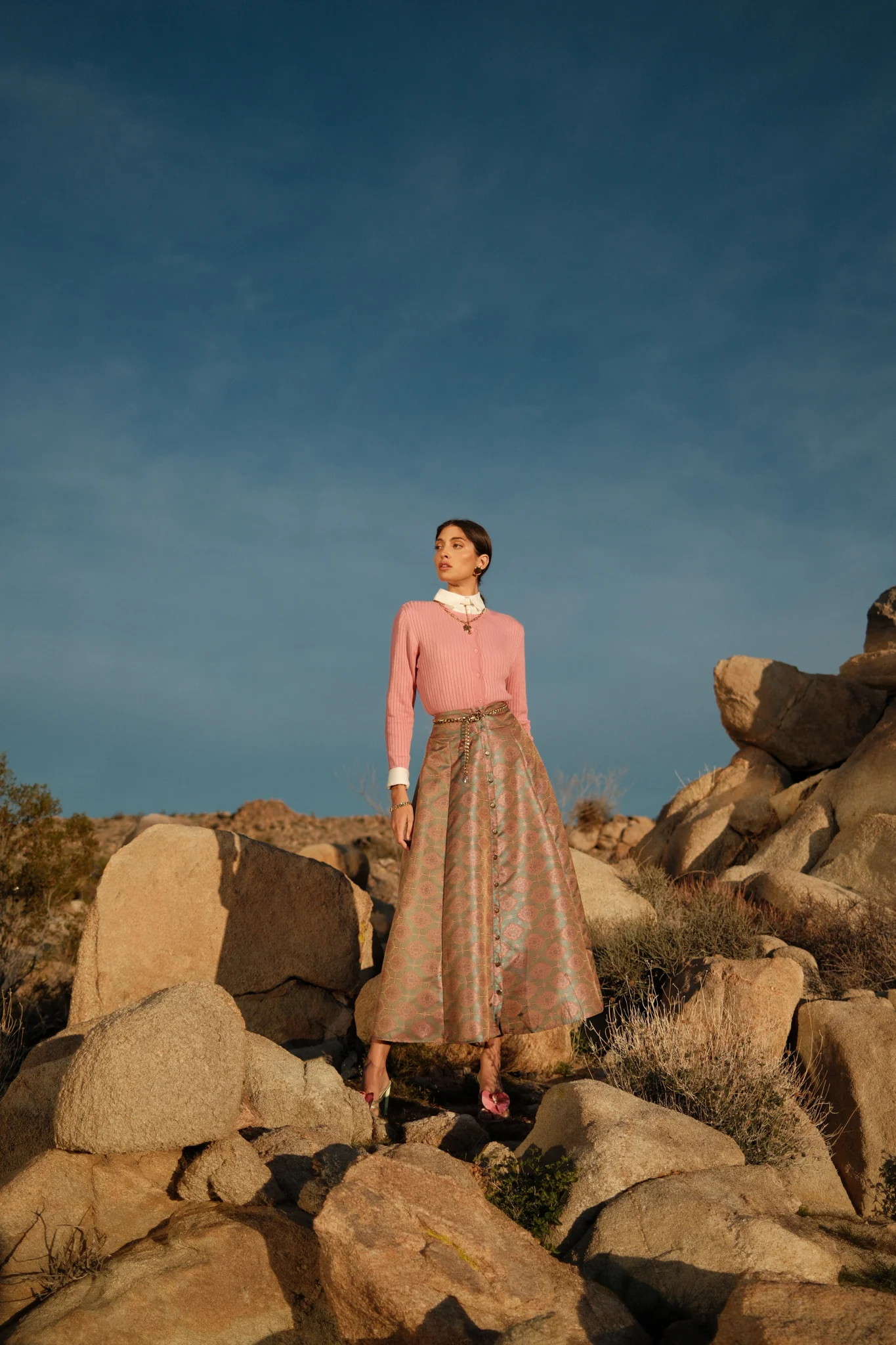 Buttoned Dressy Skirt - Image 11